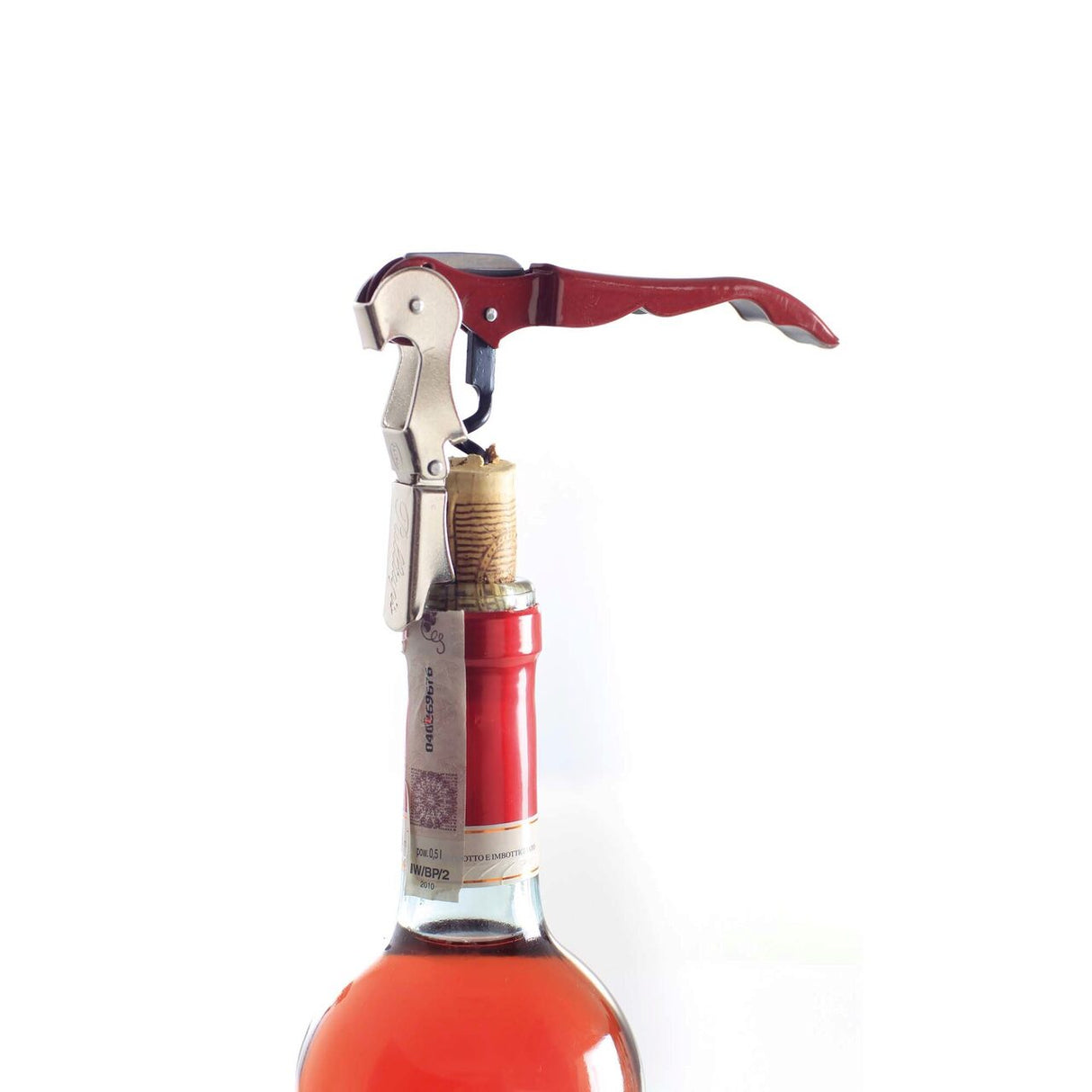 Tirbuson sticle vin si desfacator sticle, 12 cm, otel, Hendi
