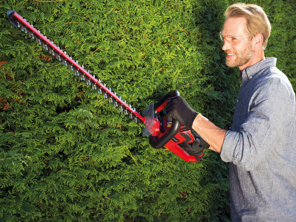 Einhell ARCURRA 18/55 Power X-Change akkus sövényvágó (18 V, vágási hossz 55 cm, fogtávolság 18 mm, törmelékgyűjtővel, karcsú első fogantyúval, akkumulátor nélkül)