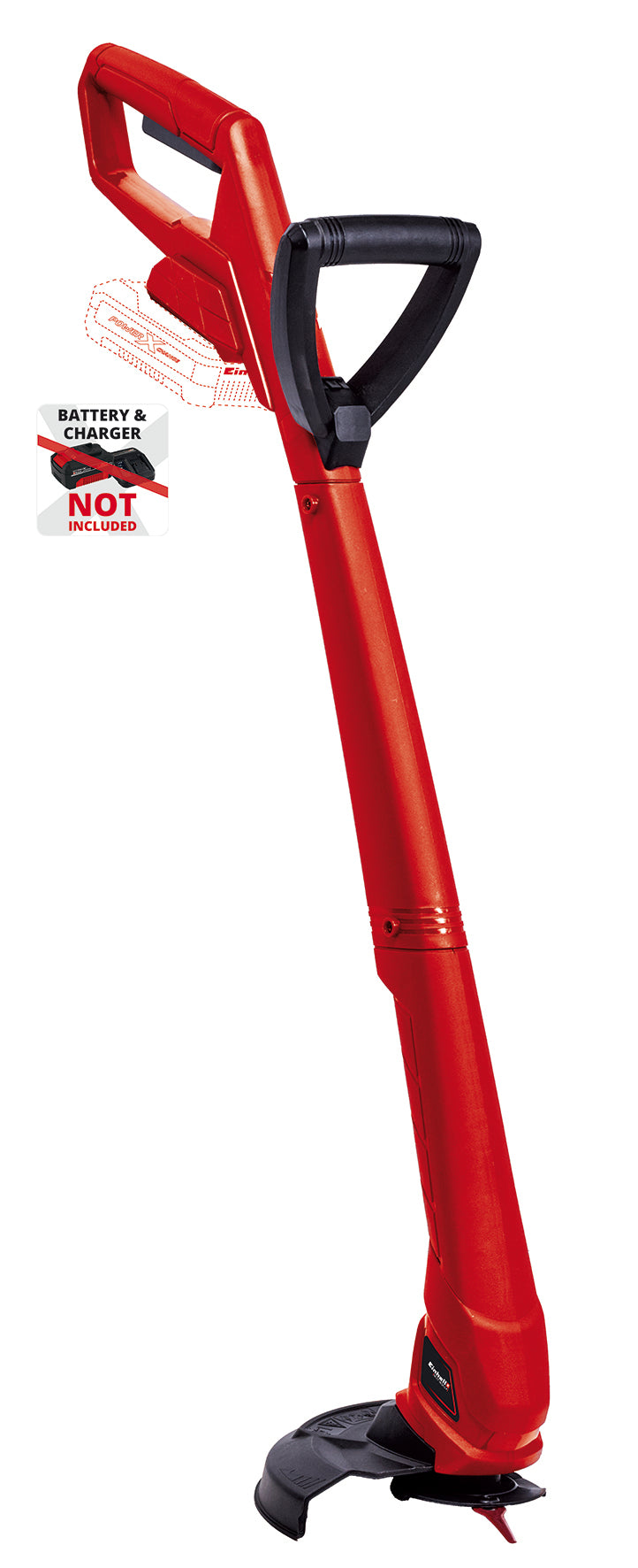 Trimmer de tuns iarba/gazon pe acumulator Einhell GC-CT 18/24 Li P-Solo Power X-Change (litiu-ion, 18 V, 8500 rpm, latime de taiere 24 cm, maner suplimentar, incl. 20 de lame din plastic, fara acumulator si incarcator
