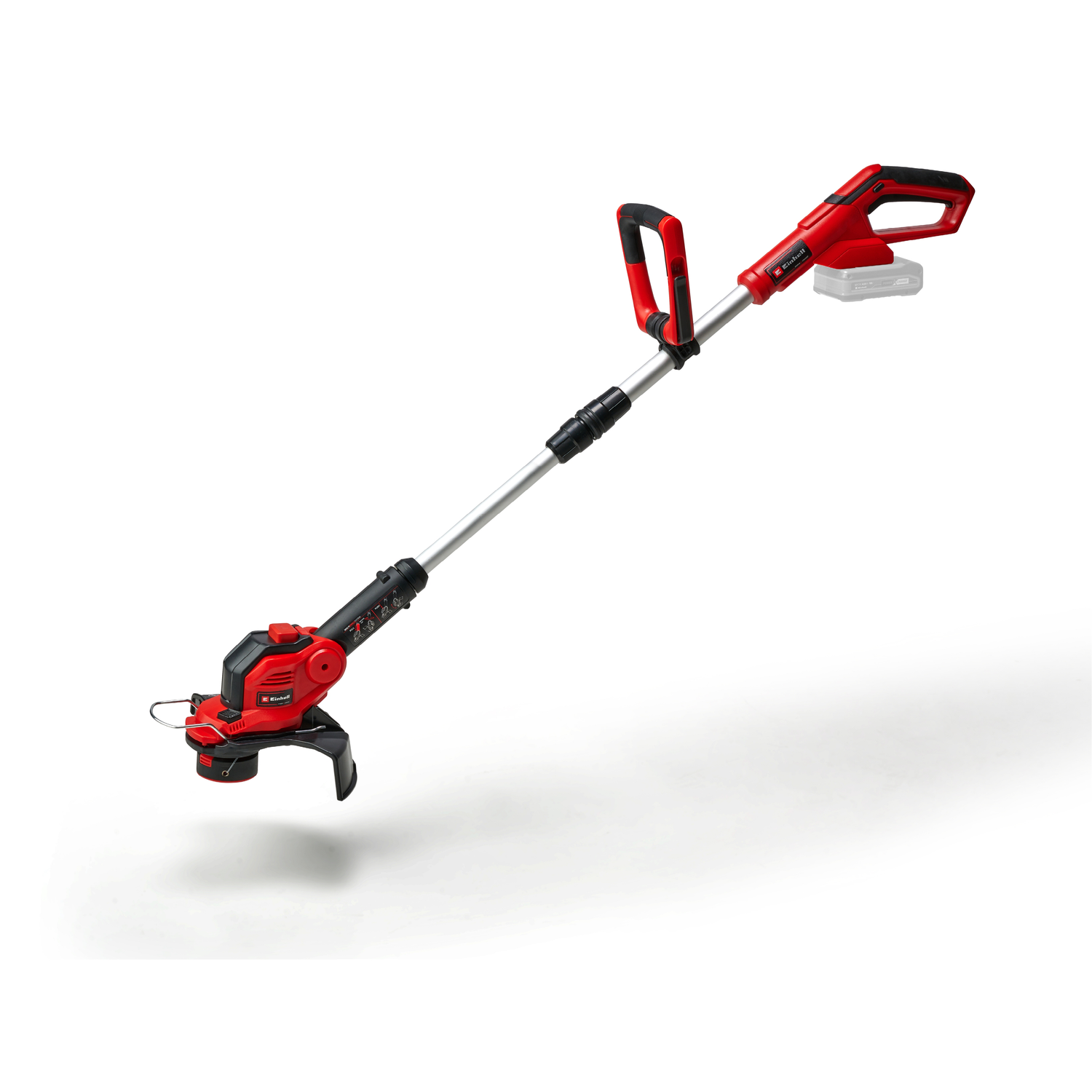 Trimmer de tuns iarba/gazon pe acumulator Einhell GE-CT 18/28 Li-Solo Power X-Change (Li-Ion, 18 V, filet cu latime de taiere de 28 cm, cap motor rotativ si inclinabil, livrare fara acumulator sau incarcator