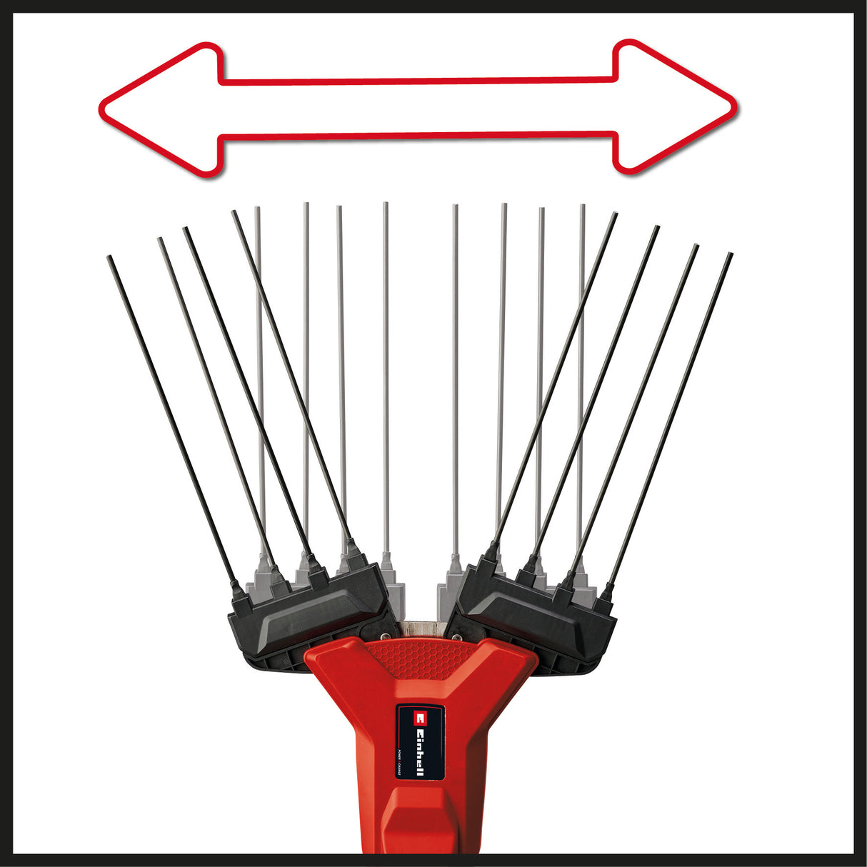 Masina de scuturat de masline/recoltat fructe pe acumulator Einhell GE-FS 18/53 Li-Solo Power X-Change (18 V, latime de lucru 53 cm, lungime totala 310 cm, telescopic, cutite interschimbabile, fara acumulator