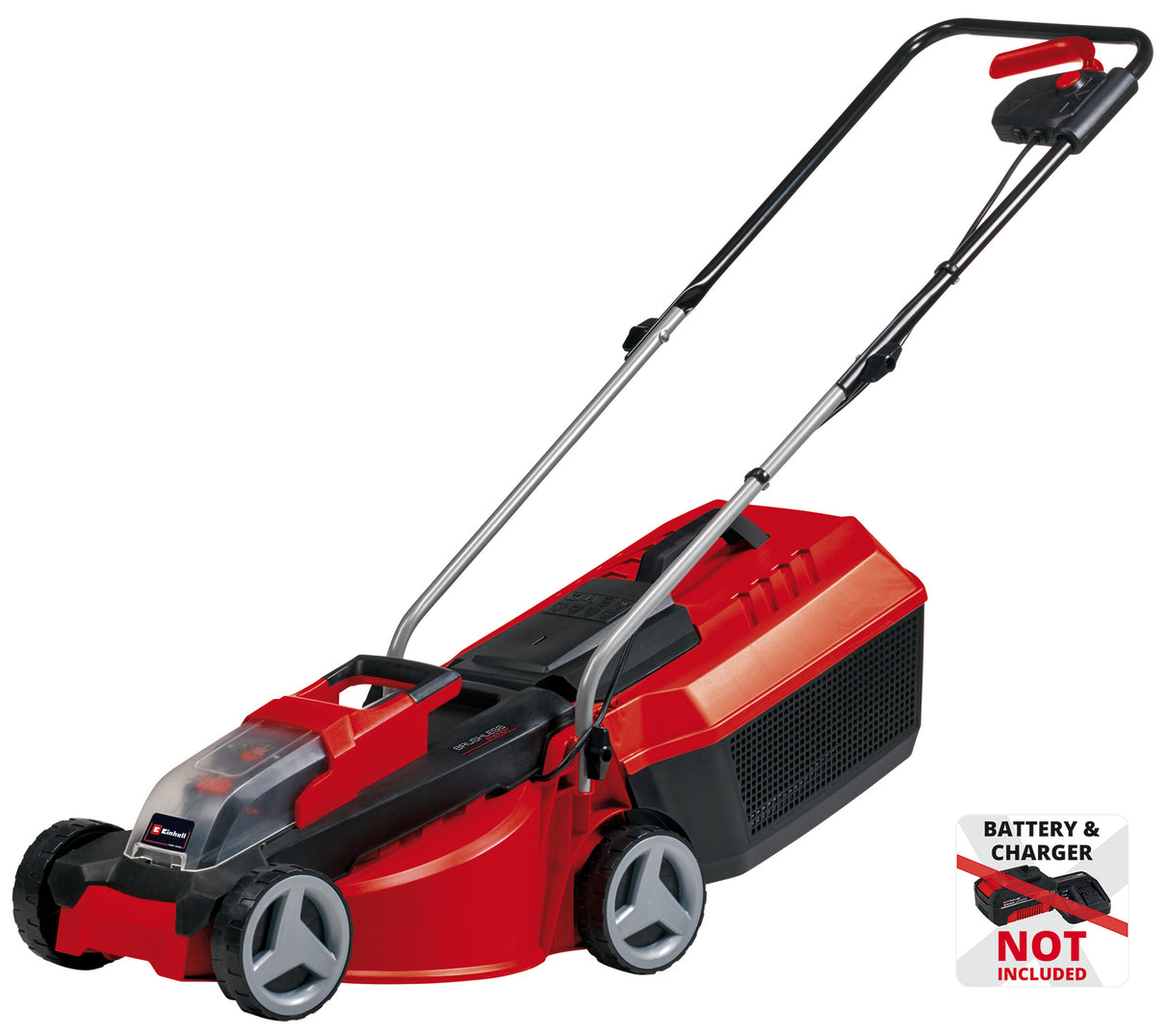 Einhell City GE-CM 18/30 Li-Solo Power X-Change akkus fűnyíró, 18 V, vágási szélesség 30 cm, akár 150 m², szénkefe nélküli, 25 literes fűgyűjtő, vágási magasság 30-70 mm, akkumulátor nélkül