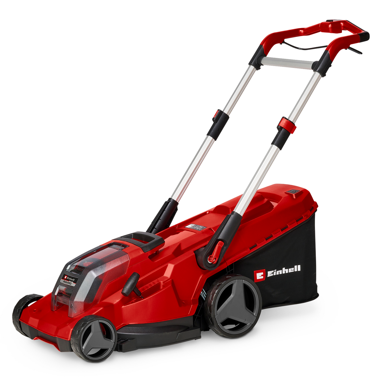 Einhell RASARRO 36/42 Kit Power X-Change akkus fűnyíró (36V, 42 cm vágási szélesség, akár 725 m², kefe nélküli motor, 50 l-es fűgyűjtő, mulcsozó funkció, 2x 5.2 Ah + 1x dupla töltővel)