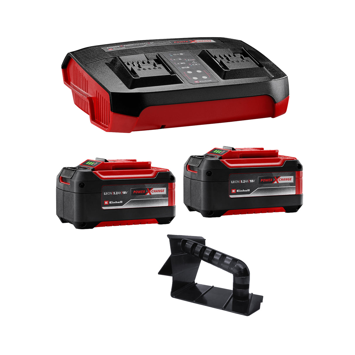 Einhell RASARRO 36/42 Kit Power X-Change akkus fűnyíró (36V, 42 cm vágási szélesség, akár 725 m², kefe nélküli motor, 50 l-es fűgyűjtő, mulcsozó funkció, 2x 5.2 Ah + 1x dupla töltővel)