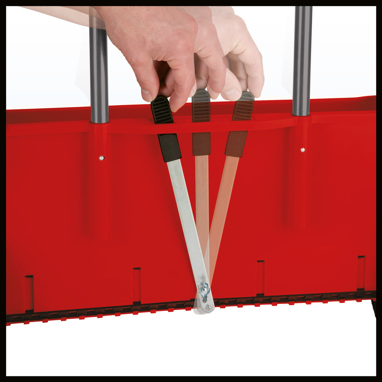 Einhell GC-SR 12 gabona-/magszóró, 12 literes, 45 cm-es tolószélesség, dupla tolórúd, rugós rögzítés mindkét oldalon, állítókar, korrózióálló görgő, ütésálló műanyag ház