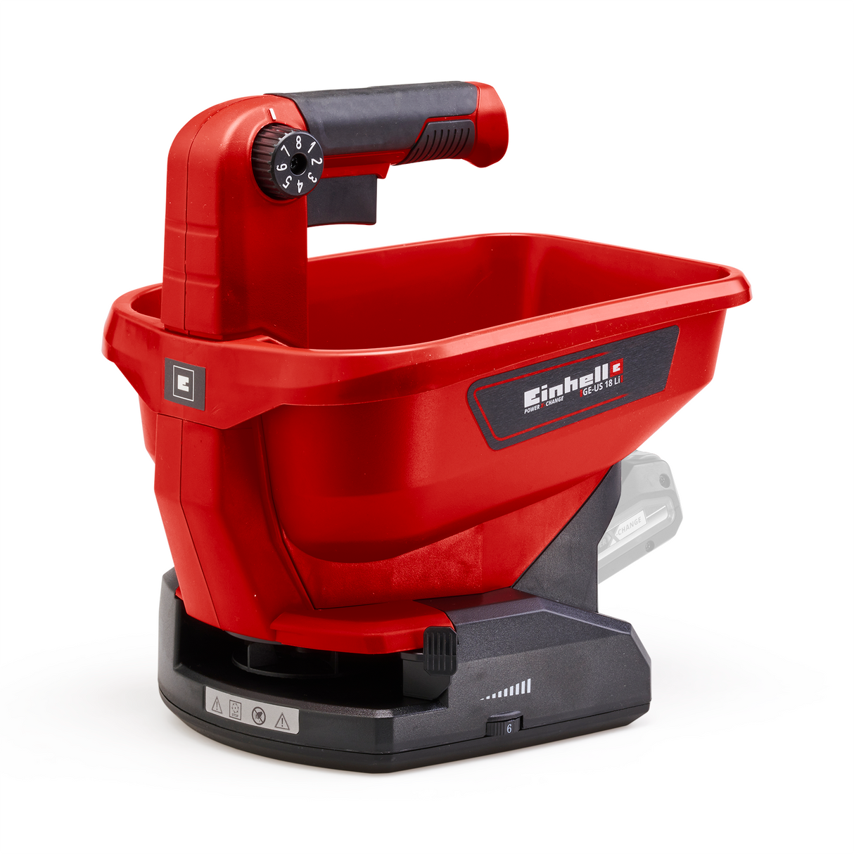 Einhell GE-US 18 Li-Solo Power X-Change gabona-/magszóró (lítium-ion akkumulátor, 3,3 l, 6 sebességfokozat, 8 szórási mennyiség beállítás, akkumulátor és töltő nélkül szállítjuk)