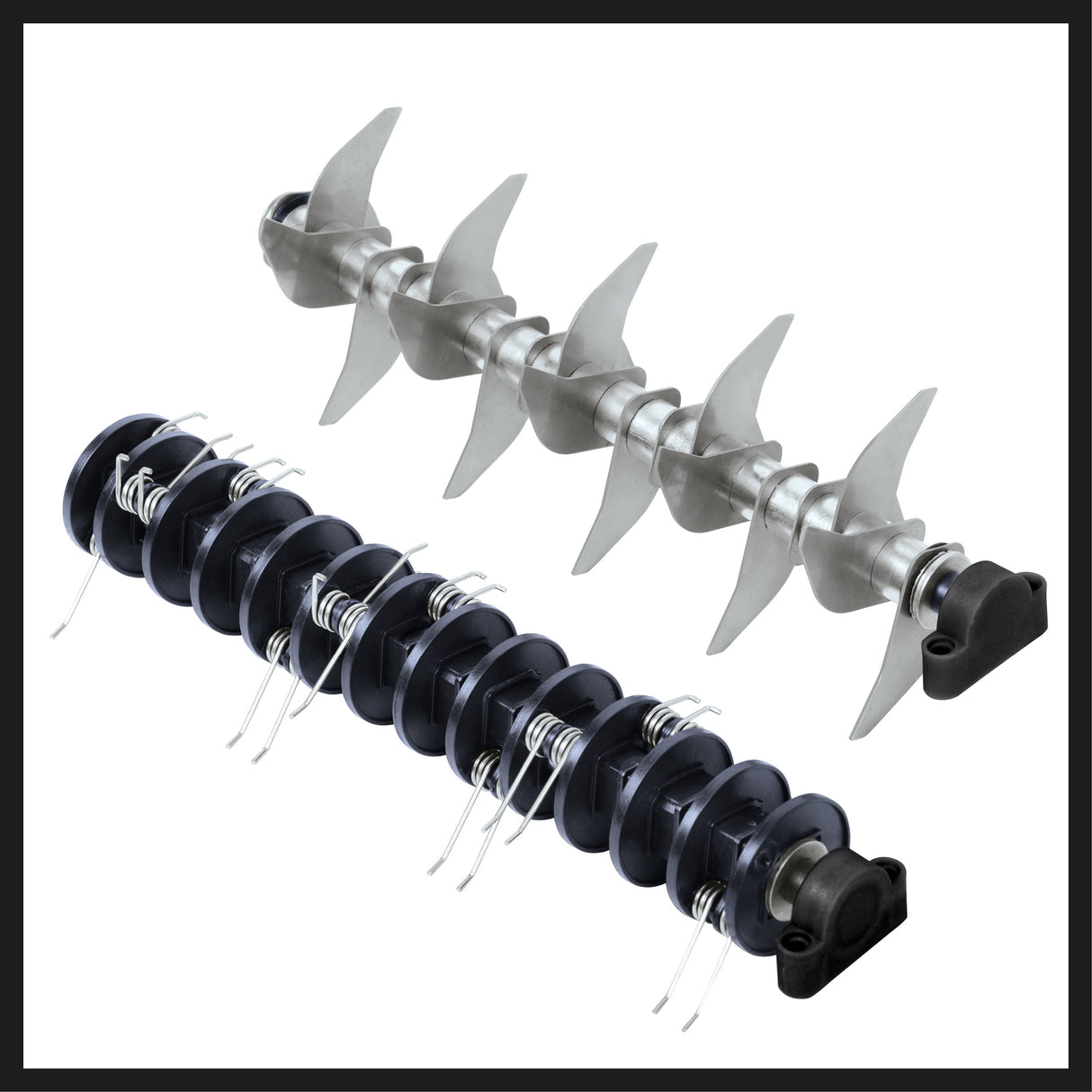 Einhell GE-SA 1435 elektromos talajlazító-lazító (1400 W, munkaszélesség 35 cm, munkamélység 3–9 mm, állítható magasságú tolókar, 28 literes gyűjtőzsák, levegőztető hengerrel együtt)