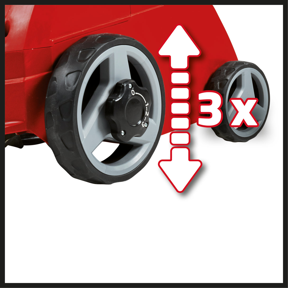 Scarificator electric Einhell GC-ES 1231/1 (1200 W, pentru peluze de pana la 300 m², ax montat pe rulmenti + 8 lame duble, adancime de scarificare cu 3 niveluri + pozitie de transport