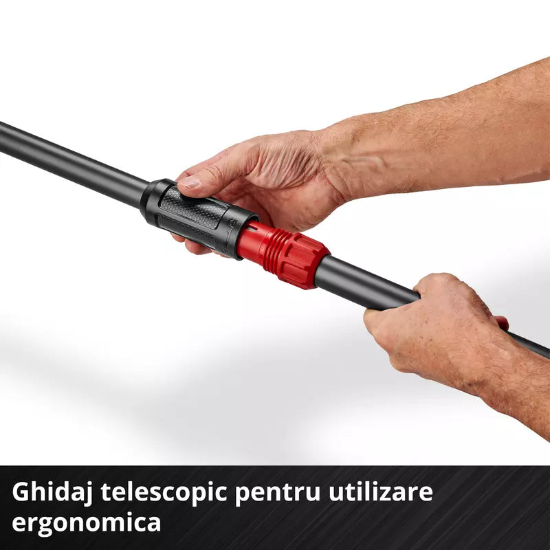Masina de curatat rosturi pe acumulator Einhell GE-CC 18/110 Li E-Solo Power X-Change,18 V, bara telescopica, maner suplimentar, roata de ghidare reglabila, inclusiv 2 perii, fara baterie - imagine 11
