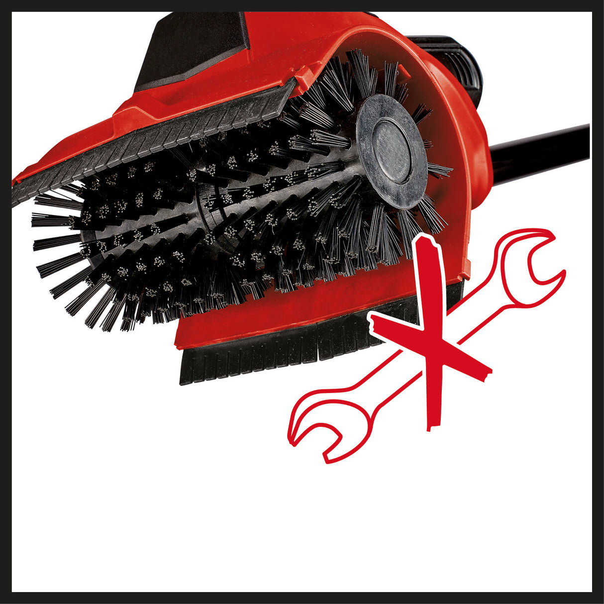 Einhell PICOBELLA 18/215 Power X-Change akkus felülettisztító kefe, 18 V, multifunkcionális, beépített kerti tömlőcsatlakozóval, KÖZEPES kefével, akkumulátor nélkül