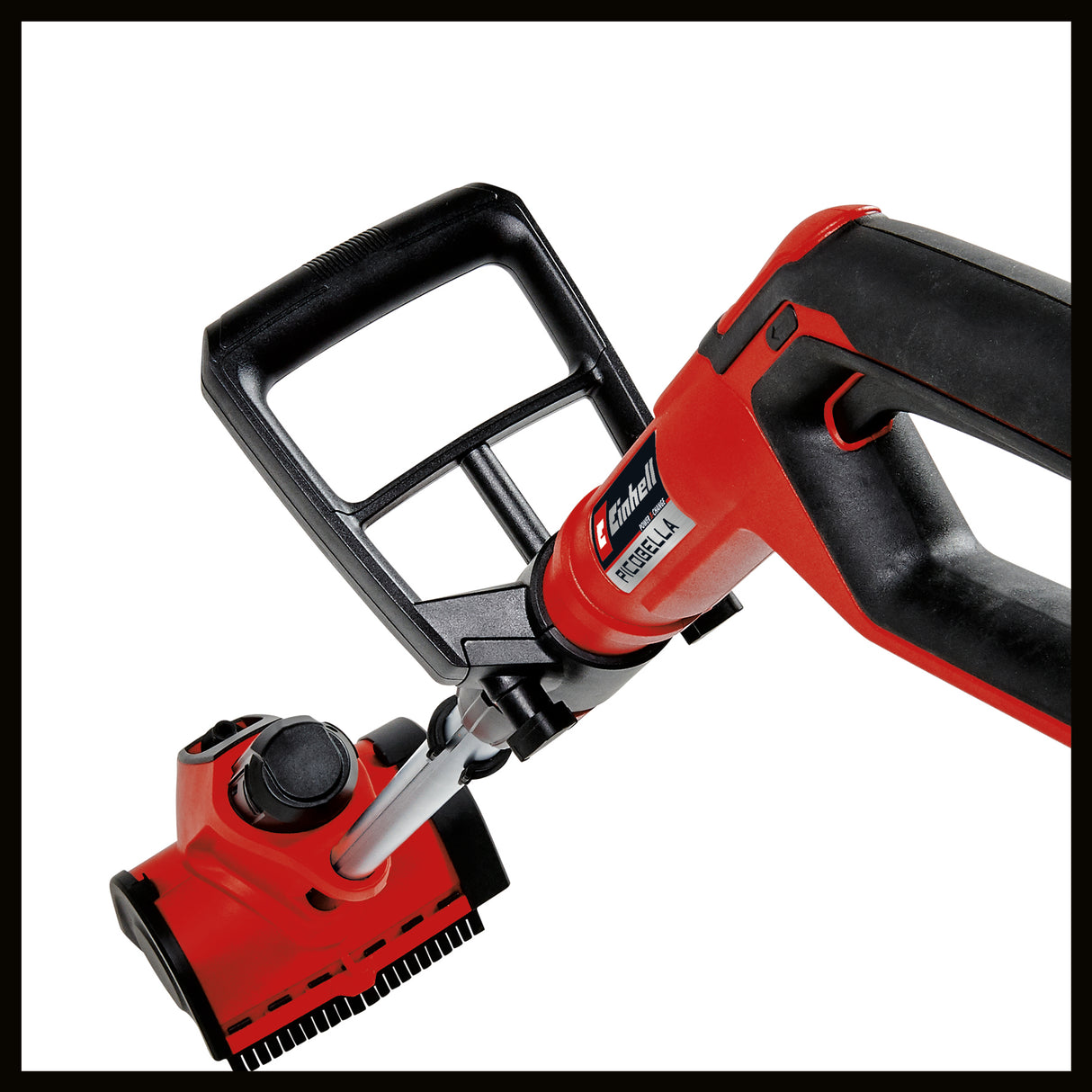 Einhell PICOBELLA 18/215 Power X-Change akkus felülettisztító kefe, 18 V, multifunkcionális, beépített kerti tömlőcsatlakozóval, KÖZEPES kefével, akkumulátor nélkül