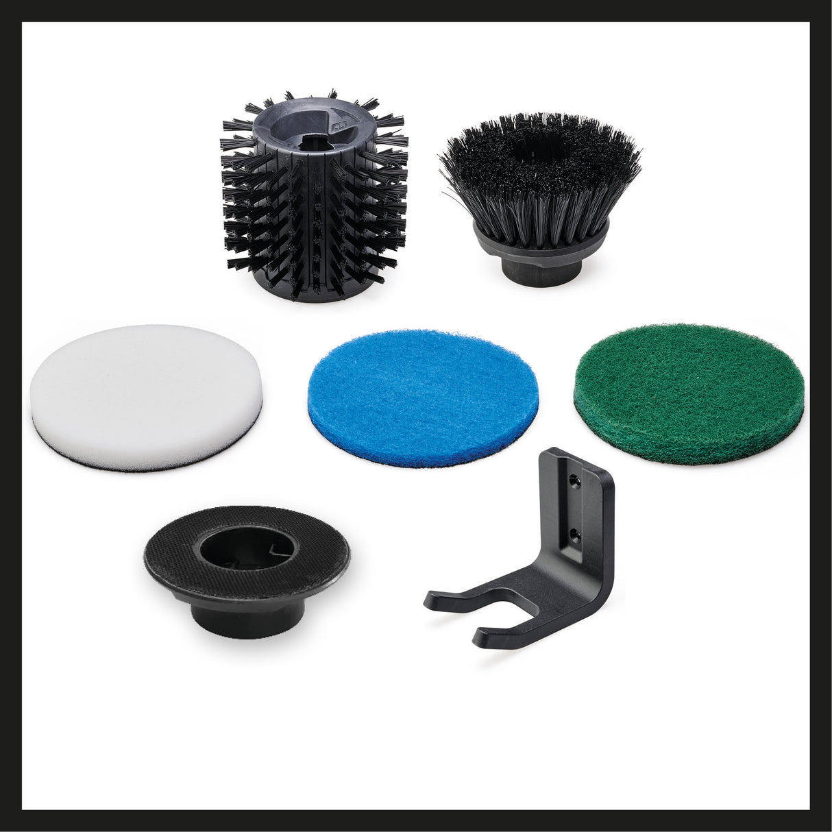 Peria de suprafate fara fir PICOBELLA 18/90 Power X-Change (18 V, perie de curatare fara fir, protectie impotriva stropilor, incl. 2x perii, 3x lavete de curatare, suport de perete, fara acumulator)