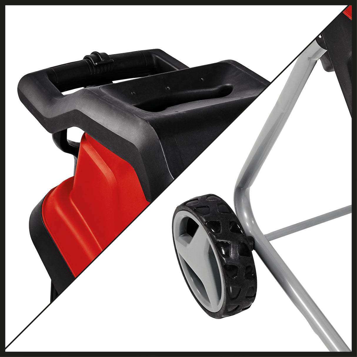 Einhell GC-KS 2540 elektromos faaprító, 2 db speciális acélból készült, megfordítható penge, nagy tartálynyílás, motorvédő kapcsoló, aprítógép hulladékgyűjtője, hordozófogantyú, faeltávolító eszköz