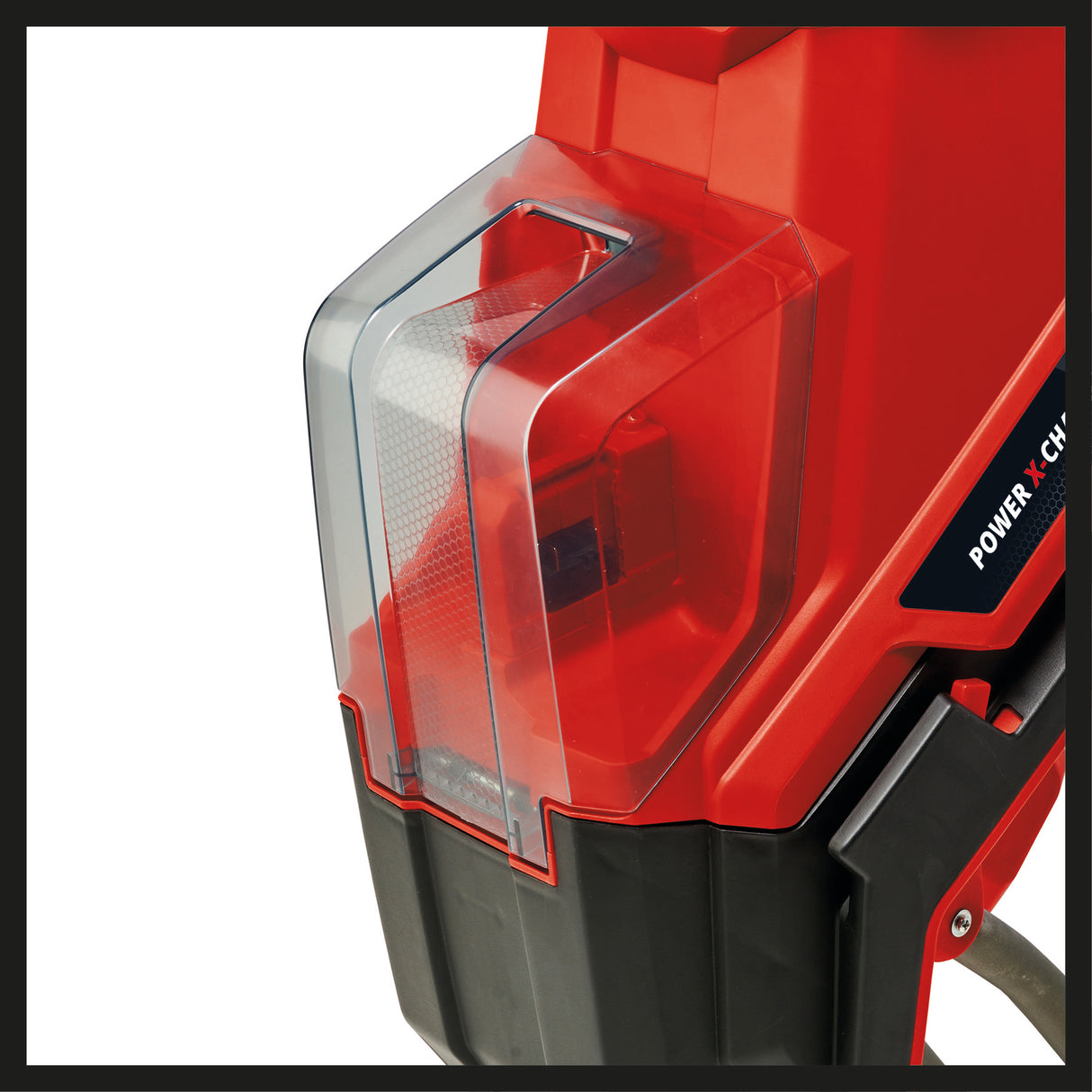 Einhell REDAXXO 36/25 Power X-Change 36 V-os akkus pengés ágaprító, maximális ágvastagság 25 mm, 3 megfordítható acélkés, 55 literes gyűjtőzsák, hordozófogantyú, toló