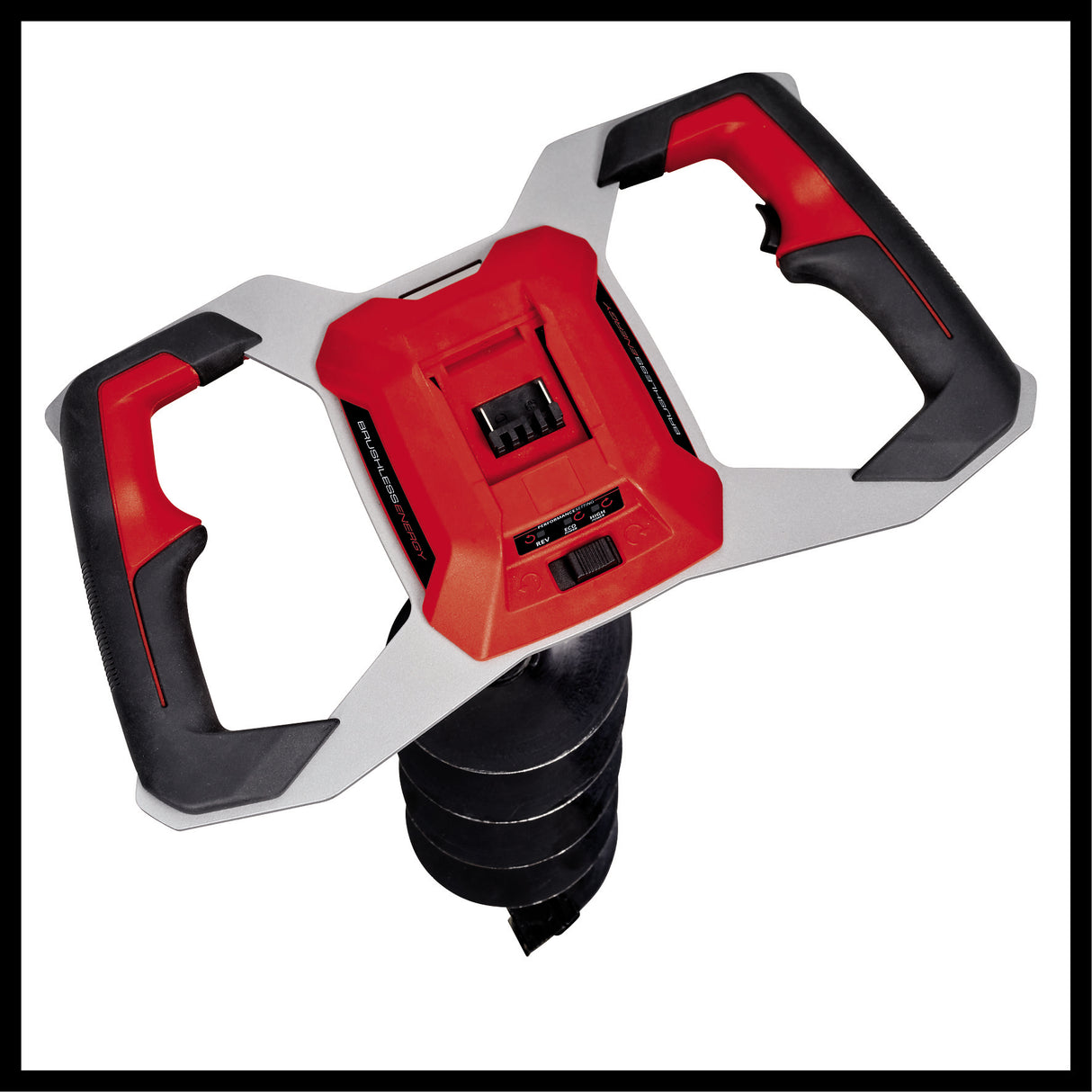 Foreza pamant pe acumulator Einhell GP-EA 18/150 Li BL-Solo Power X-Change , Li-ion, 18 V, motor fara perii, incl. burghiu Ø 150 mm, fara acumulator sau incarcator