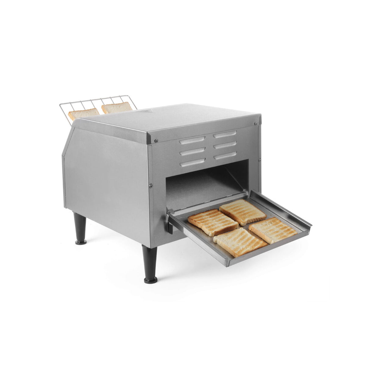 Toaster / prajitor paine profesional tip tunel, 2240 W, corp inox, Hendi, 418x368x(H)387 mm