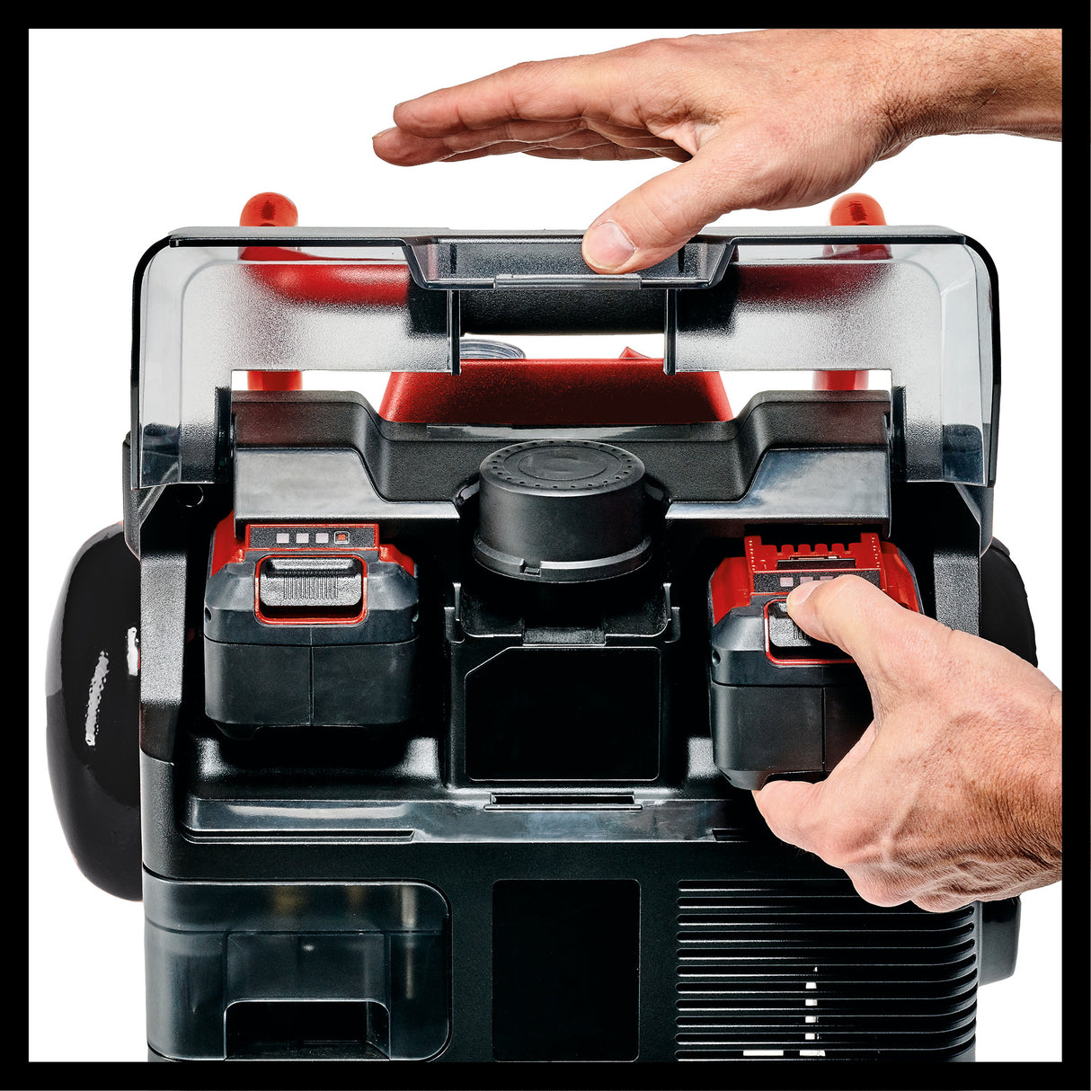 Einhell TE-AC 36/150 Li OF-Solo Power X-Change akkumulátoros kompresszor (36 V, max. 8 bar, 6 literes tartály, 150 l/perc bemeneti kapacitás, nyomásmérő, olajmentes, akkumulátor nélkül)