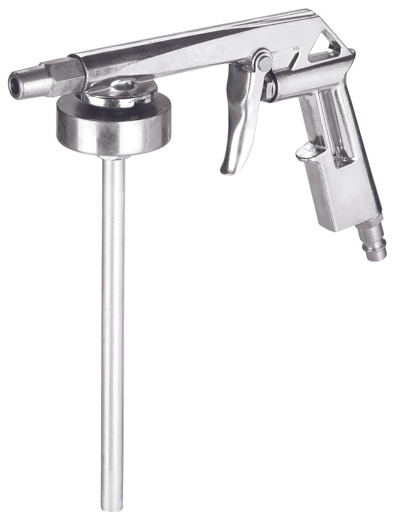 Pistol original Einhell, accesoriu compresor, pentru toate dozele standard de unica folosinta, duza rotativa, presiune de lucru de pana la 8 bar, inclusiv niplu de dop