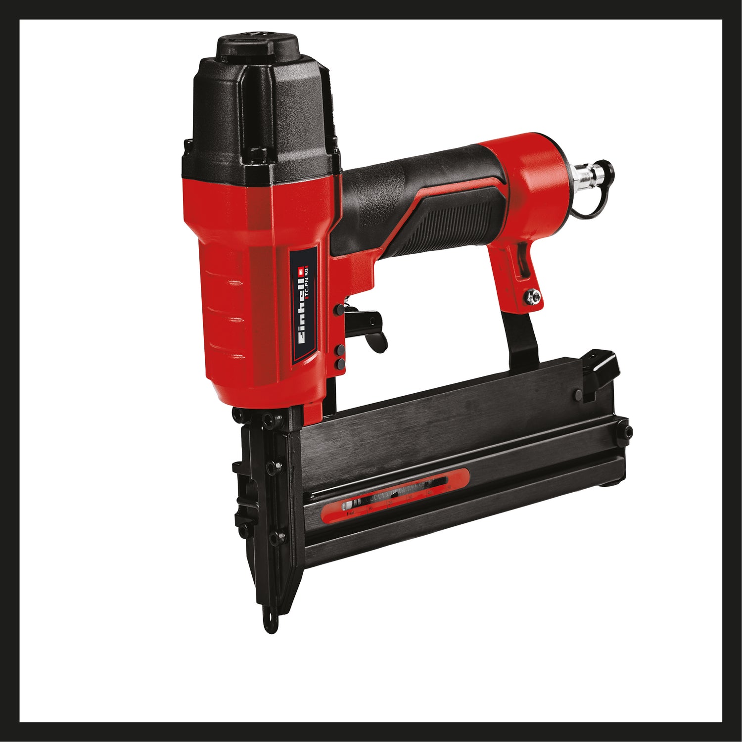 Capsator pneumatic Einhell TC-PN 50, capsator si cuie combinate 2 in 1, varf de siguranta, incl. 1.500 de capse si 2.000 de cuie, recipient de ulei (fara ulei), niplu de dozare, geanta de transport