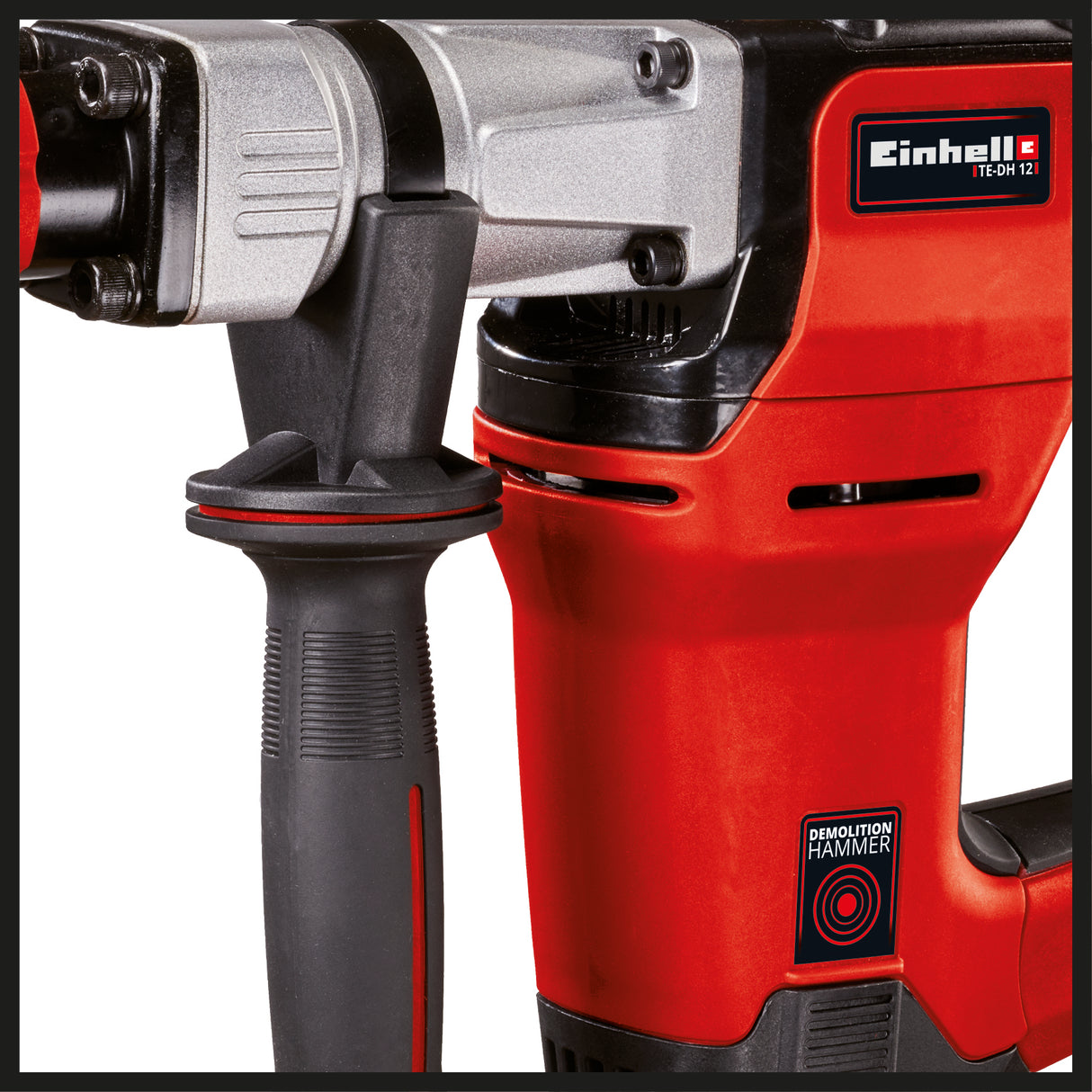 Einhell TE-DH 12 bontókalapács (1050 W, 4100 fordulat/perc ütésszám, 12 joule ütésteljesítmény, SDS-max tokmány, 4 m gumikábel, éles és lapos vésővel, E-Box-szal együtt)
