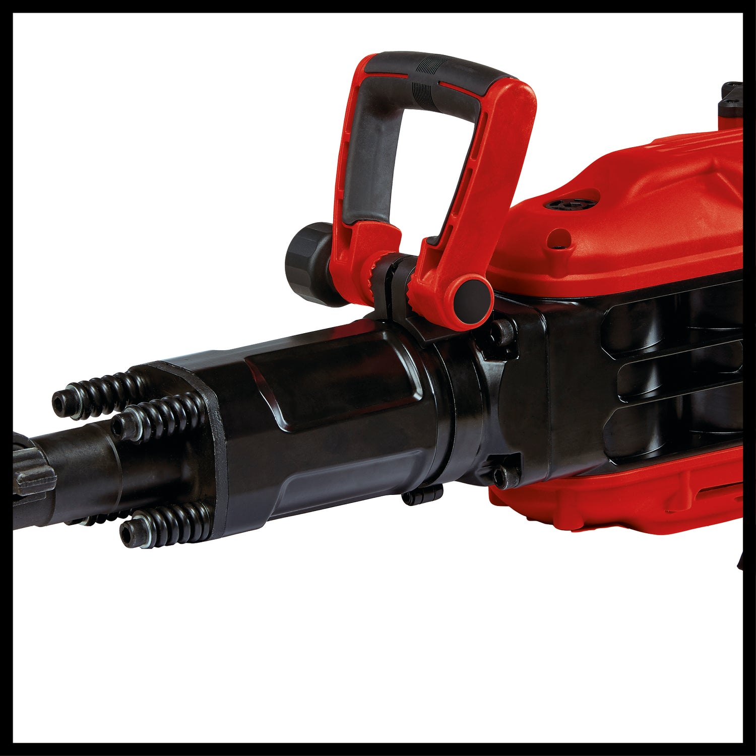 Einhell TE-DH 50 bontókalapács, 1700 W, 50 J egyszeri ütéserő, SDS hatszögletű tokmány, rezgéscsillapított főfogantyú, lágyindítás, éles/lapos vésővel, gurulóállvánnyal