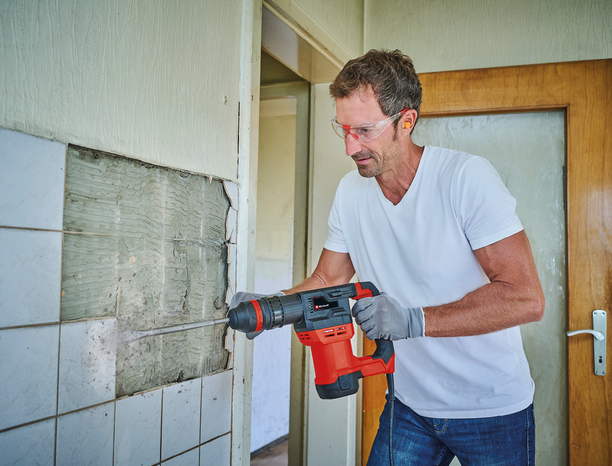 Ciocan demolator Einhell TE-DH 5 (750 W, 5 J, adaptor scule SDS-plus, maner cu amortizare a vibratiilor, maner suplimentar reglabil flexibil, incl. E-Box