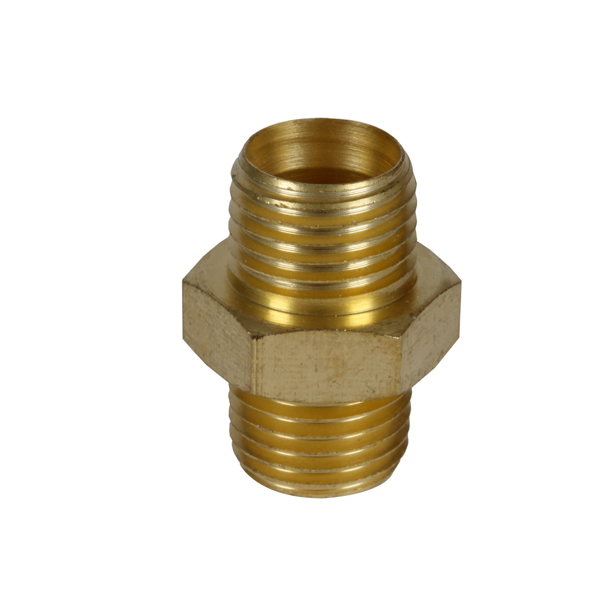 Niplul dublu Original Einhell R1/4'' filet exterior (accesoriu pentru compresoare, fabricat din alama, potrivit pentru toate aplicatiile cu aer comprimat care utilizeaza filet exterior de 1/4")