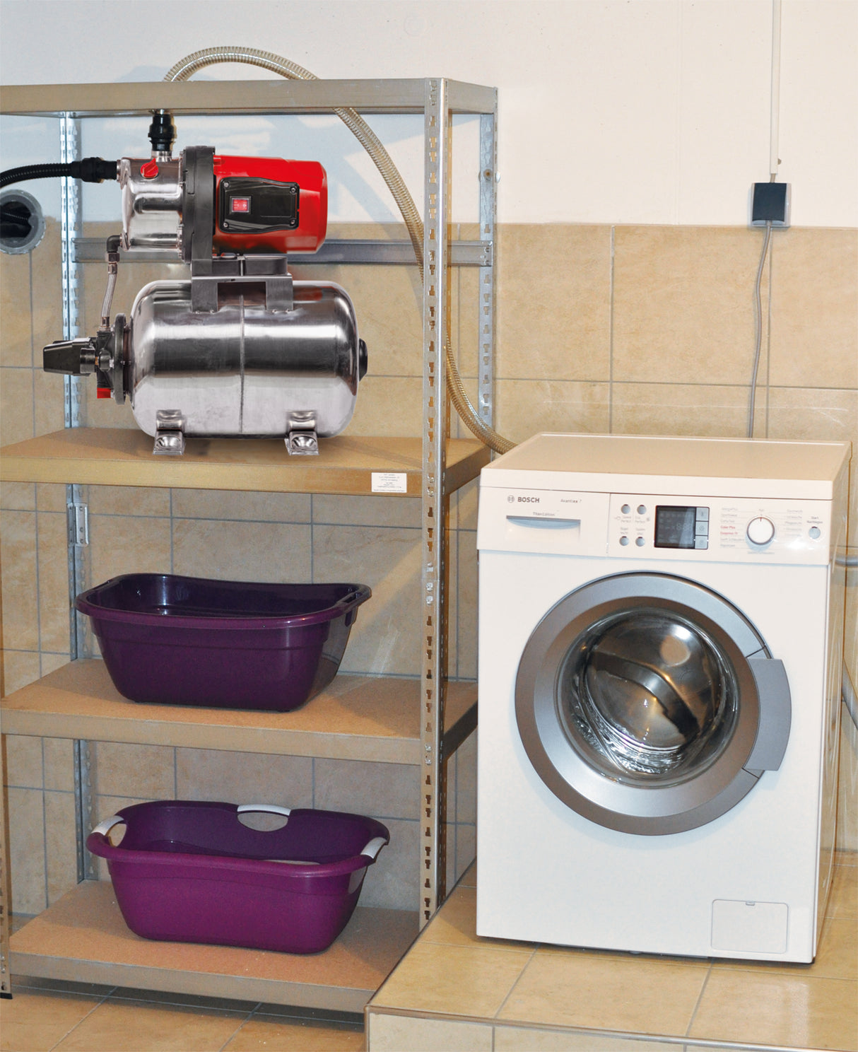 Einhell GC-WW 1250 NN vízszivattyú (1200 W, max. 5 bar, maximális áramlási sebesség 5000 l/h, max. szállítási magasság 50 m, rozsdamentes acél szivattyúház INOX)