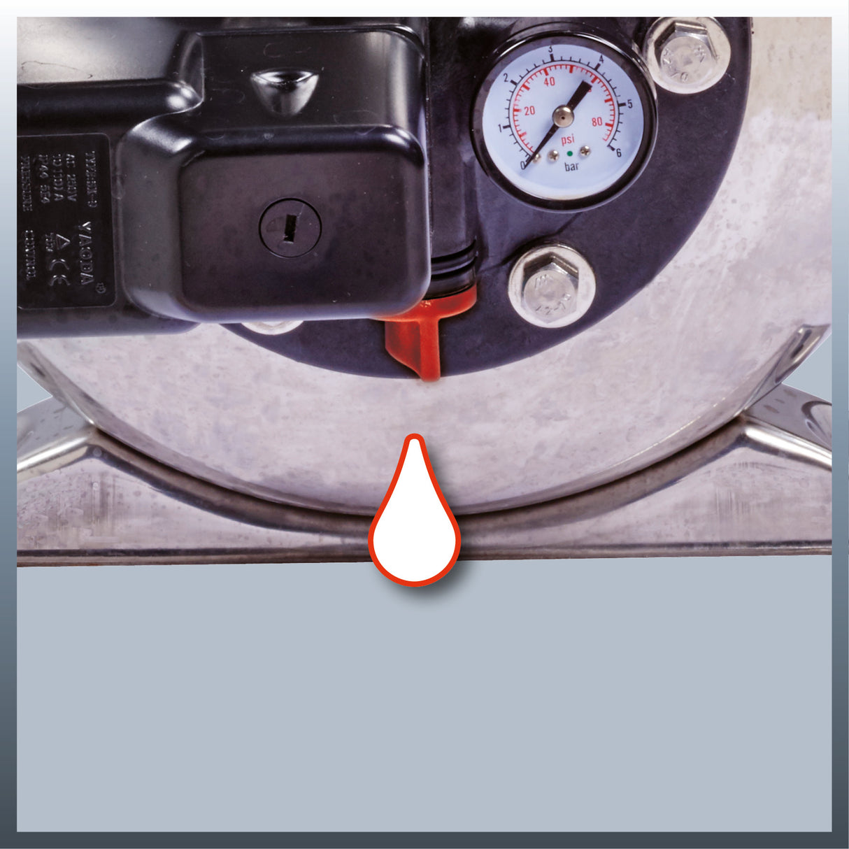 Einhell GC-WW 1250 NN vízszivattyú (1200 W, max. 5 bar, maximális áramlási sebesség 5000 l/h, max. szállítási magasság 50 m, rozsdamentes acél szivattyúház INOX)