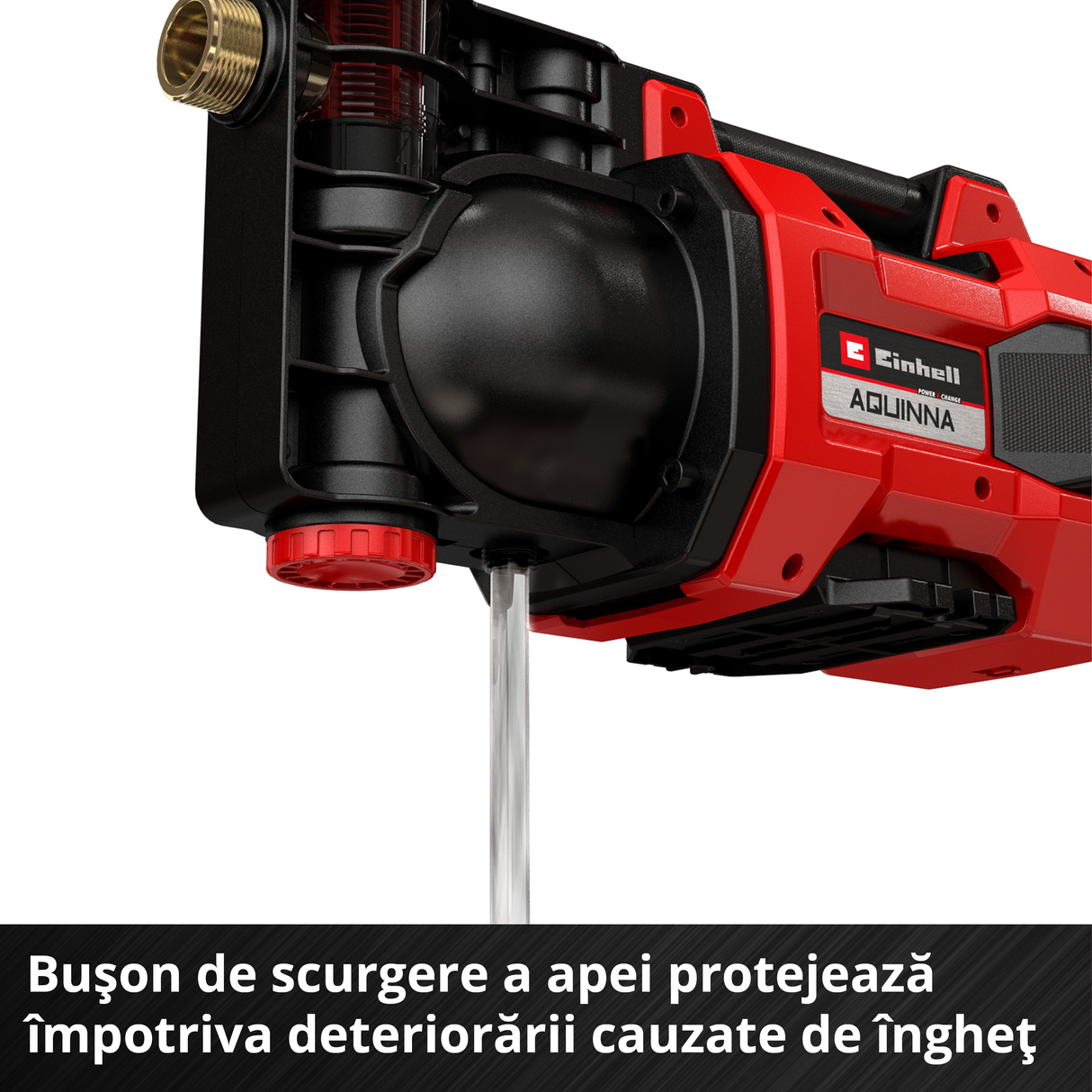 Einhell AQUINNA 18/30 F LED Power X-Change akkus kerti szivattyú (18 V, max. áramlási sebesség 3000 l/h, 2 akkumulátorhely, dupla üzemidő, ECO/BOOST üzemmódok, előszűrő, akkumulátor nélkül)