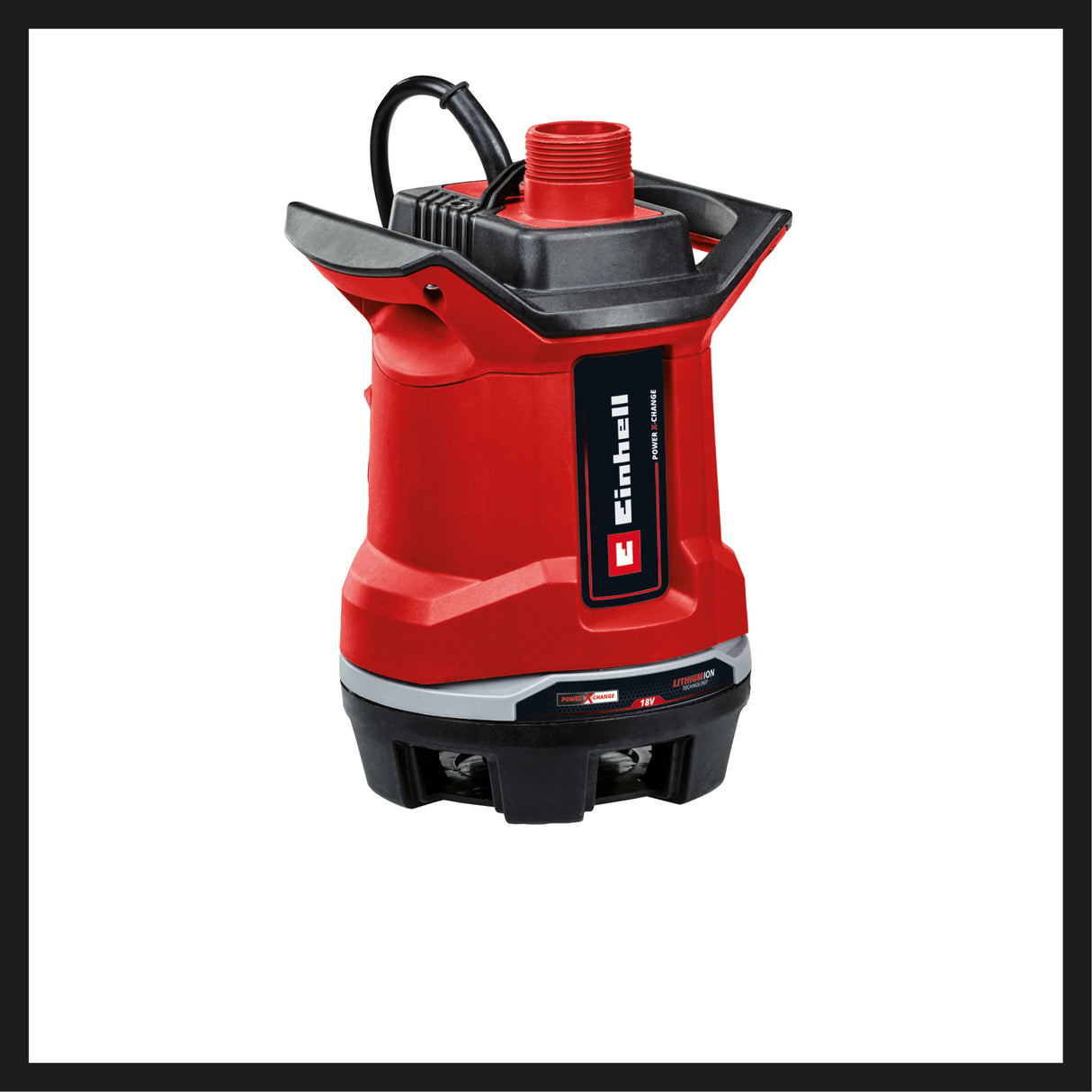 Pompa de apa murdara pe acumulator Einhell GE-DP 18/25 Li-Solo Power X-Change (18 V, debit 7.500 l/h, inaltime de 5 m, moduri ECO si BOOST, fara acumulator