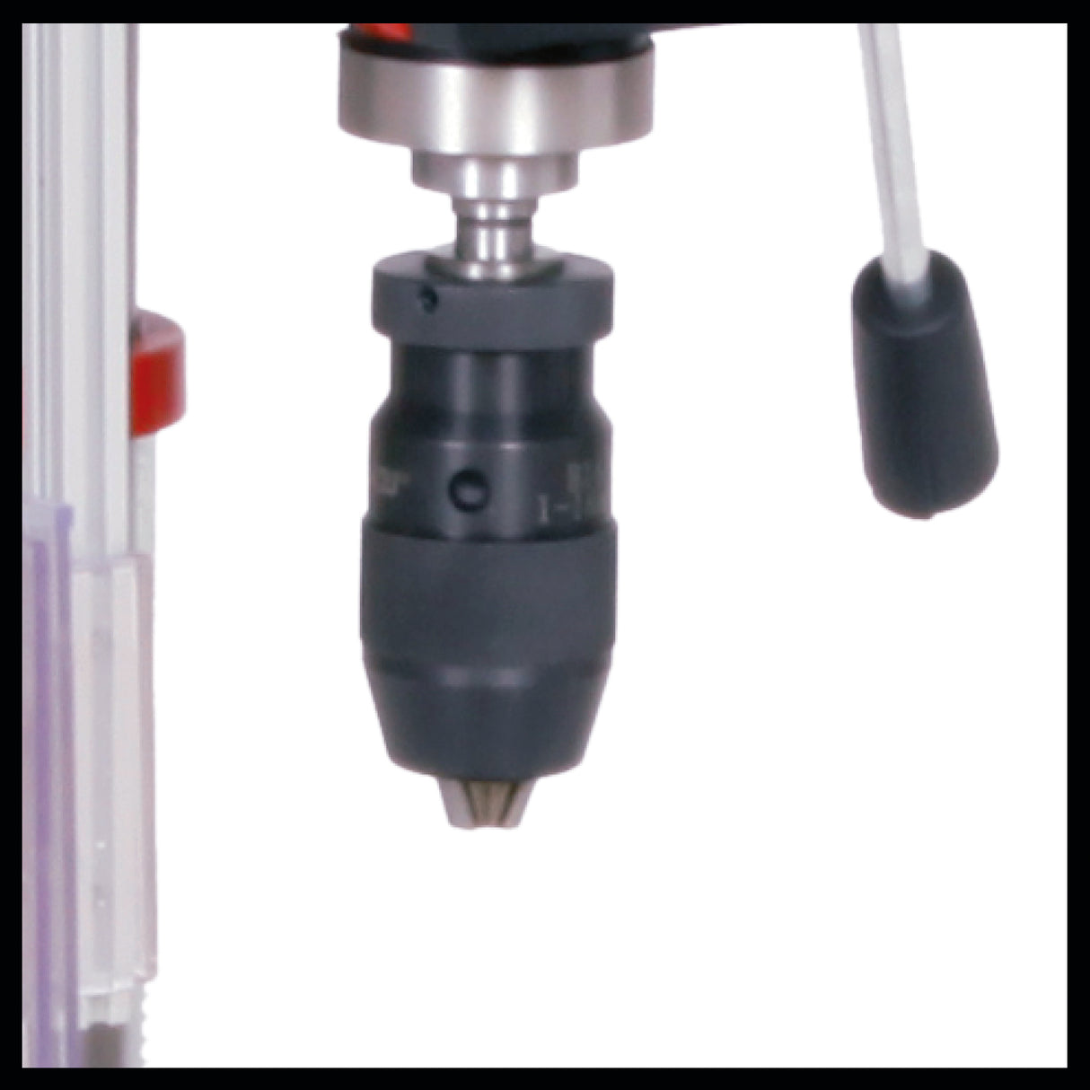 Masina de gaurit cu coloana Einhell TE-BD 750 E, 750 W, 450 - 2500 rpm, motor cu inductie, control infinit al vitezei, mandrina cu schimbare rapida pentru burghie de la 1 mm la 16 mm, mandrina MK2, opritor de adancime