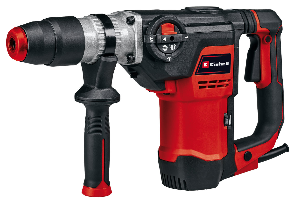 Ciocan rotopercutor Einhell TE-RH 40 3F, 1050 W, mecanism pneumatic de percutie, rezistenta la impact de 10 J, inregistrare SDS-max, livrare cu dalti plate si dalti ascutite