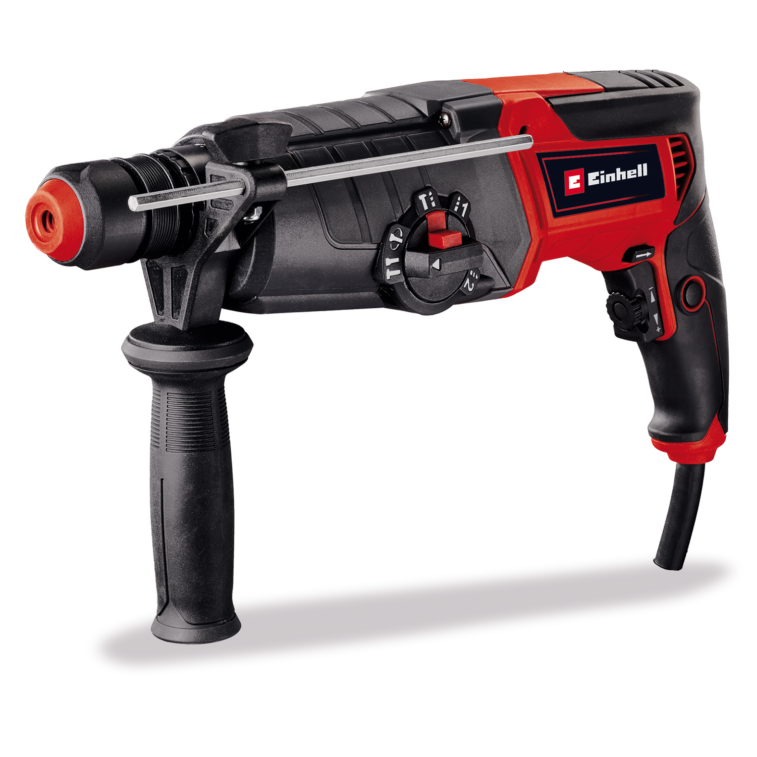 Einhell TE-RH 950 5F fúrókalapács, 950 W, 2 sebességes hajtómű, 3 J ütésállóság, SDS Plus befogás, 28 mm fúrási kapacitás betonban, fúrási mélységhatároló, dobozban szállítva