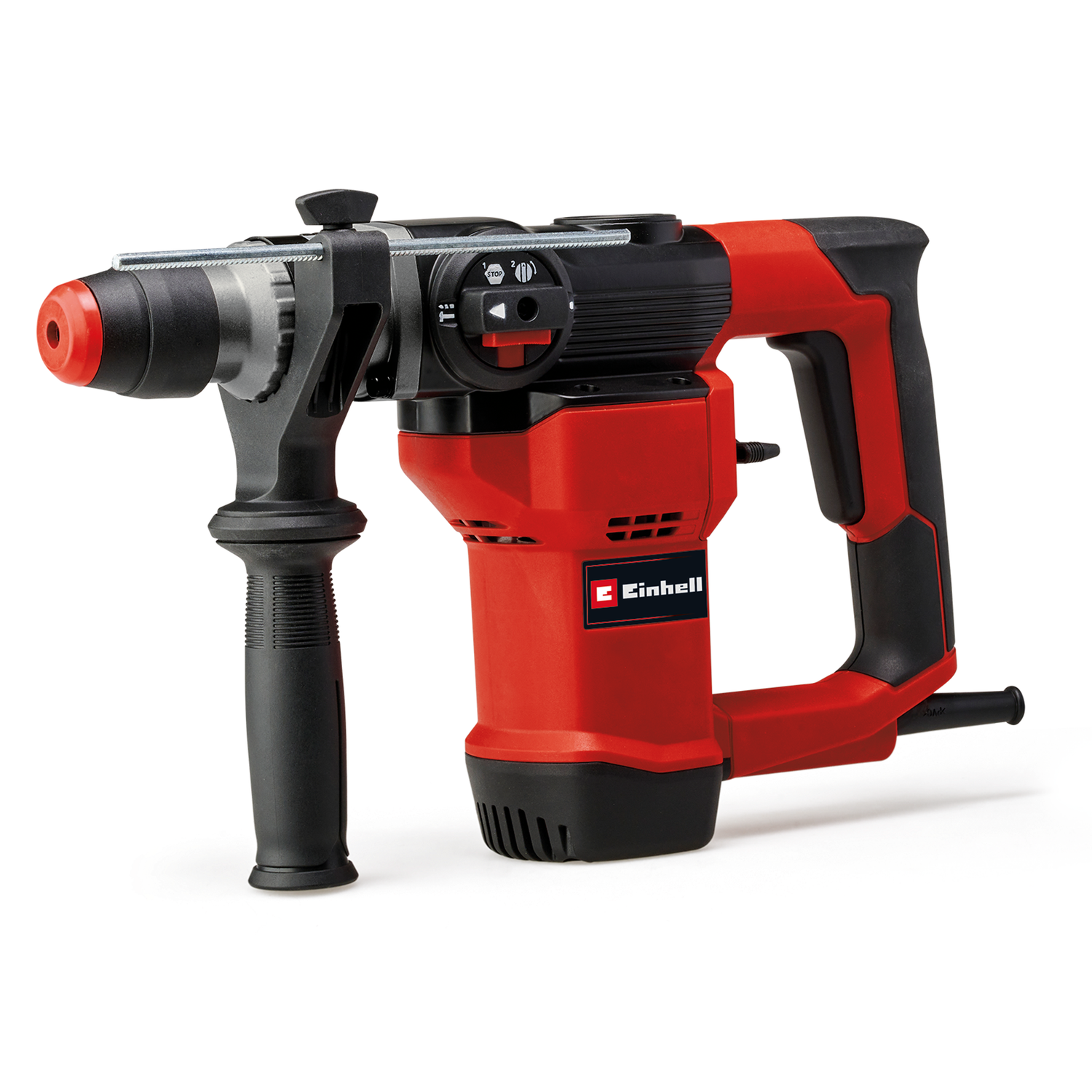 Einhell TC-RH 28 3F fúrókalapács, 950 W, 3,5 J, pneumatikus ütőszerkezet, SDS-Plus, mélységhatároló, fúrás/ütvefúrás/vésés forgásgátlóval, zsákkal együtt