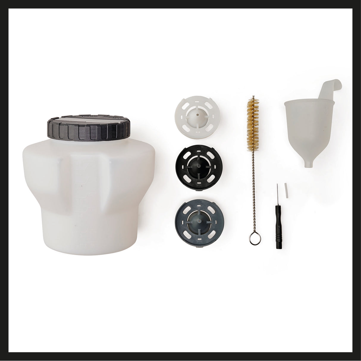 Pistol de vopsit  pe acumulator Einhell TE-SY 18/90 Li-Solo Power X-Change (18 V, debit 1000 ml/min, recipient 1200 ml, raport aer/vopsea reglabil, incl. accesorii, fara acumulator