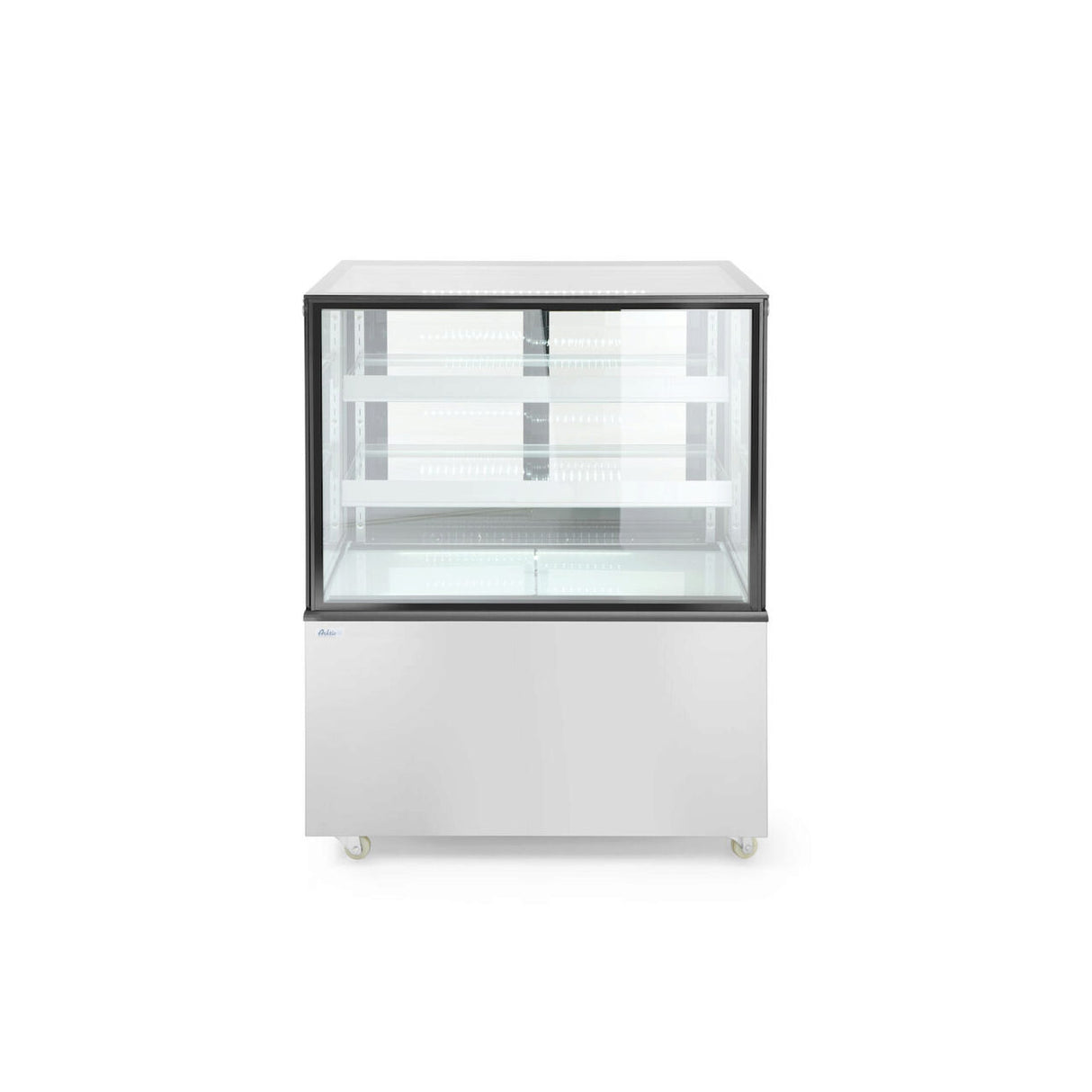 Vitrina frigorifica de prezentare interval temp. 2/6?C, corp inox, 410 litri, 490 W ARKTIC by Hendi, 1215x675x(H)1210 mm, Clasa energetica C