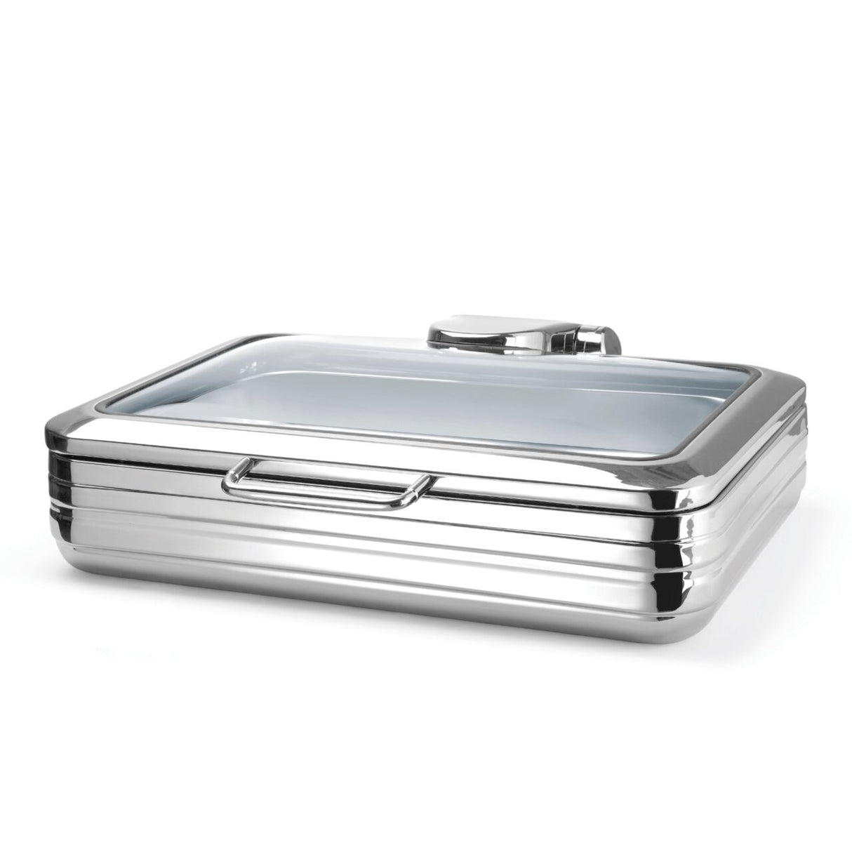 Chafing Dish cu capac de sticla Delux GN 1/1 , Fine Dine