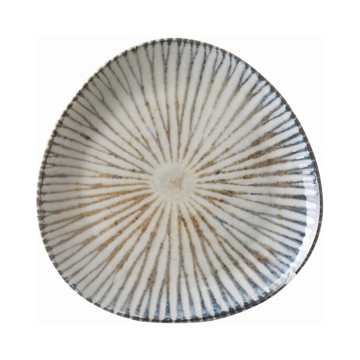 Farfurie triunghiulară Ammonite 260 mm Fine Dine