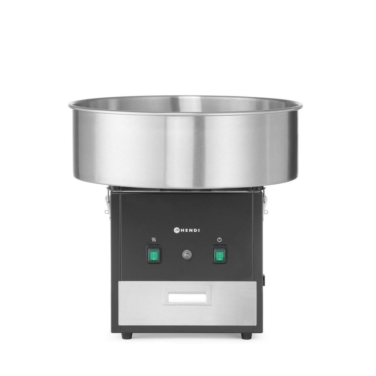 Mașină de făcut vată de zahăr, HENDI, Neagră, 220-240V/1130W, 520x520x(Î)503mm