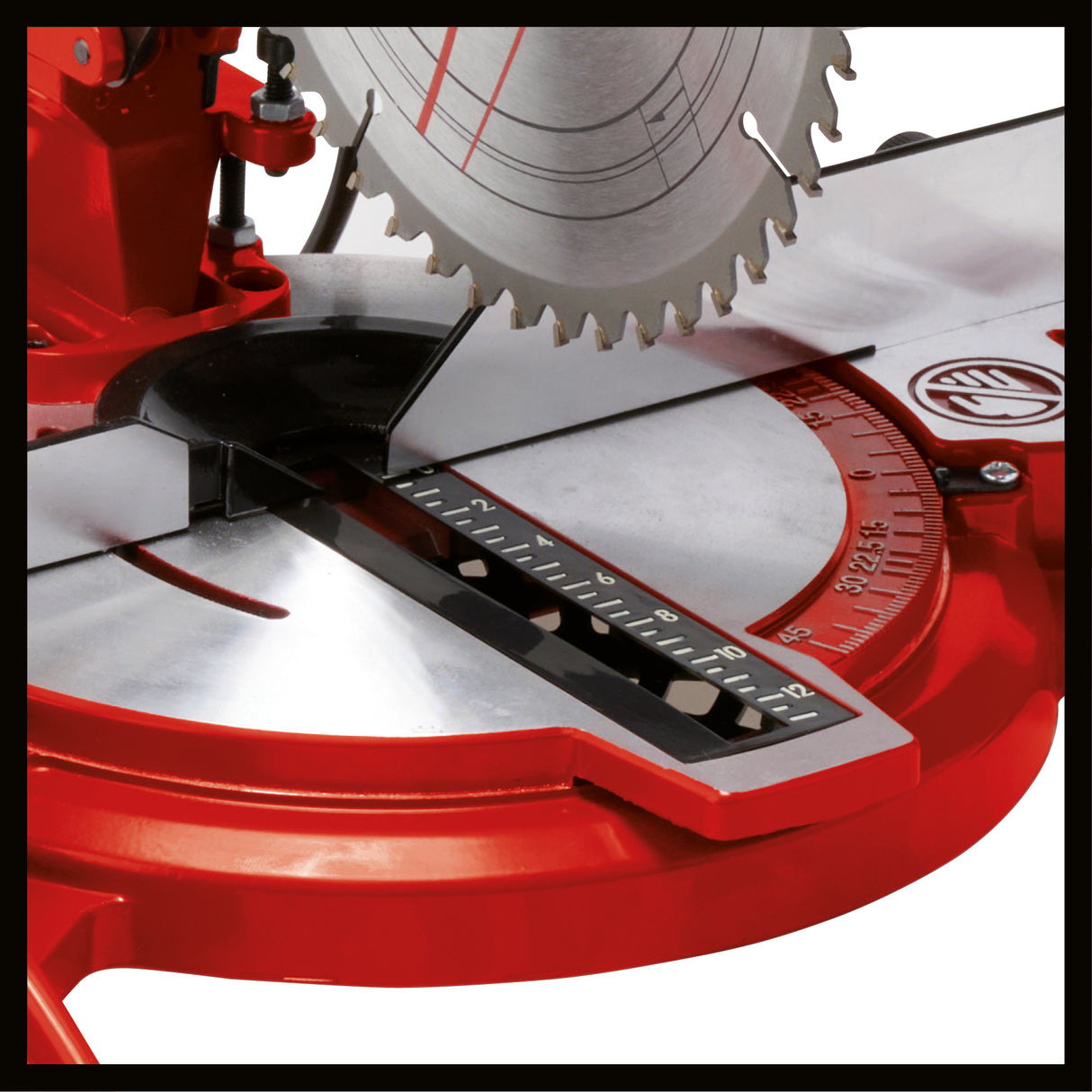 Einhell TC-MS 2112 kereszt- és gérvágó fűrész, max. 1600 W, 5000 fordulat/perc, kiváló minőségű keményfém fűrészlap, forgólap 45°-os szögállítással balra/jobbra