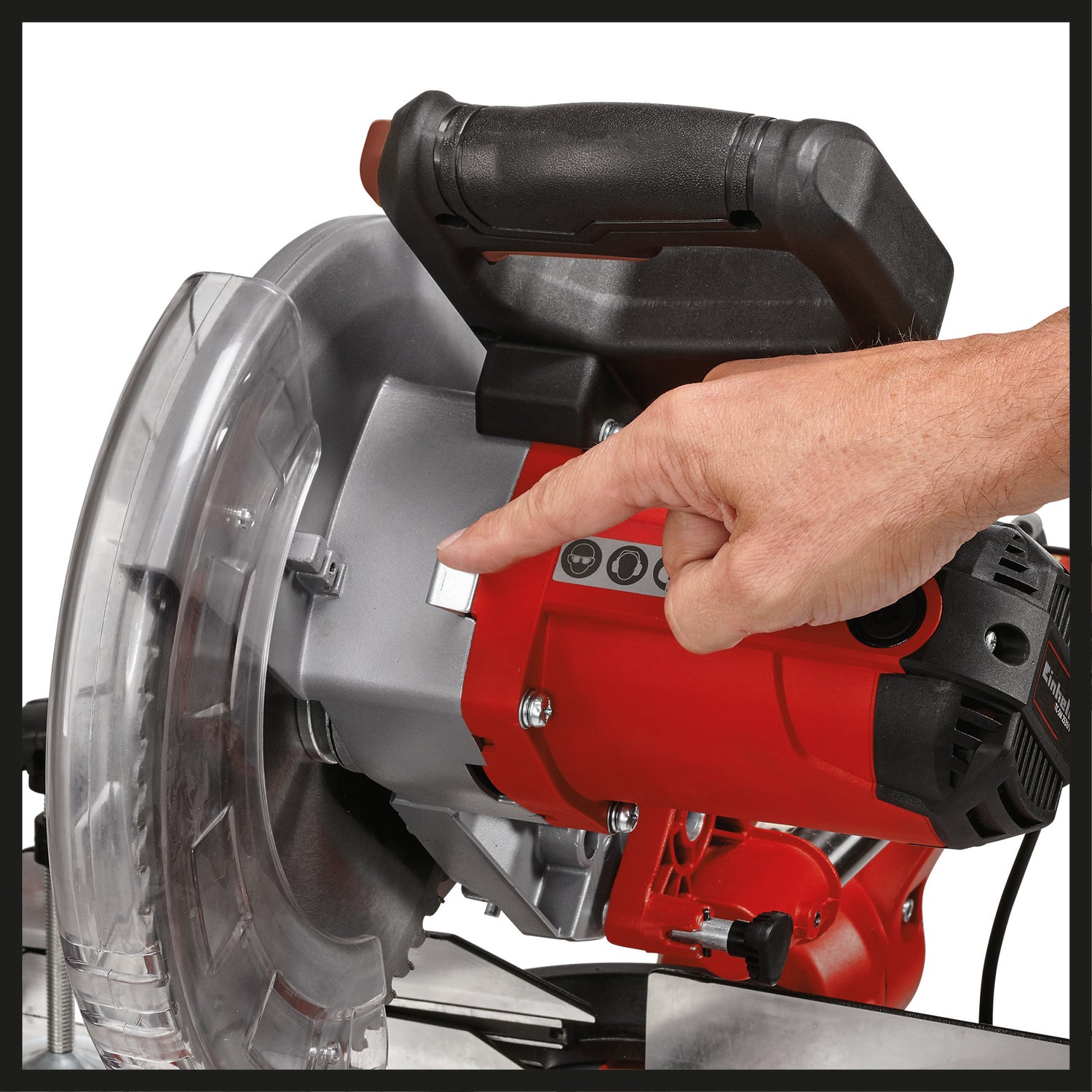 Einhell körfűrész TC-SM 2531/2 U, 1900 W, 4800 fordulat/perc, fűrészlap Ø254 x Ø30 mm, lézer, összecsukható fűrészfej, HM fűrészlappal együtt