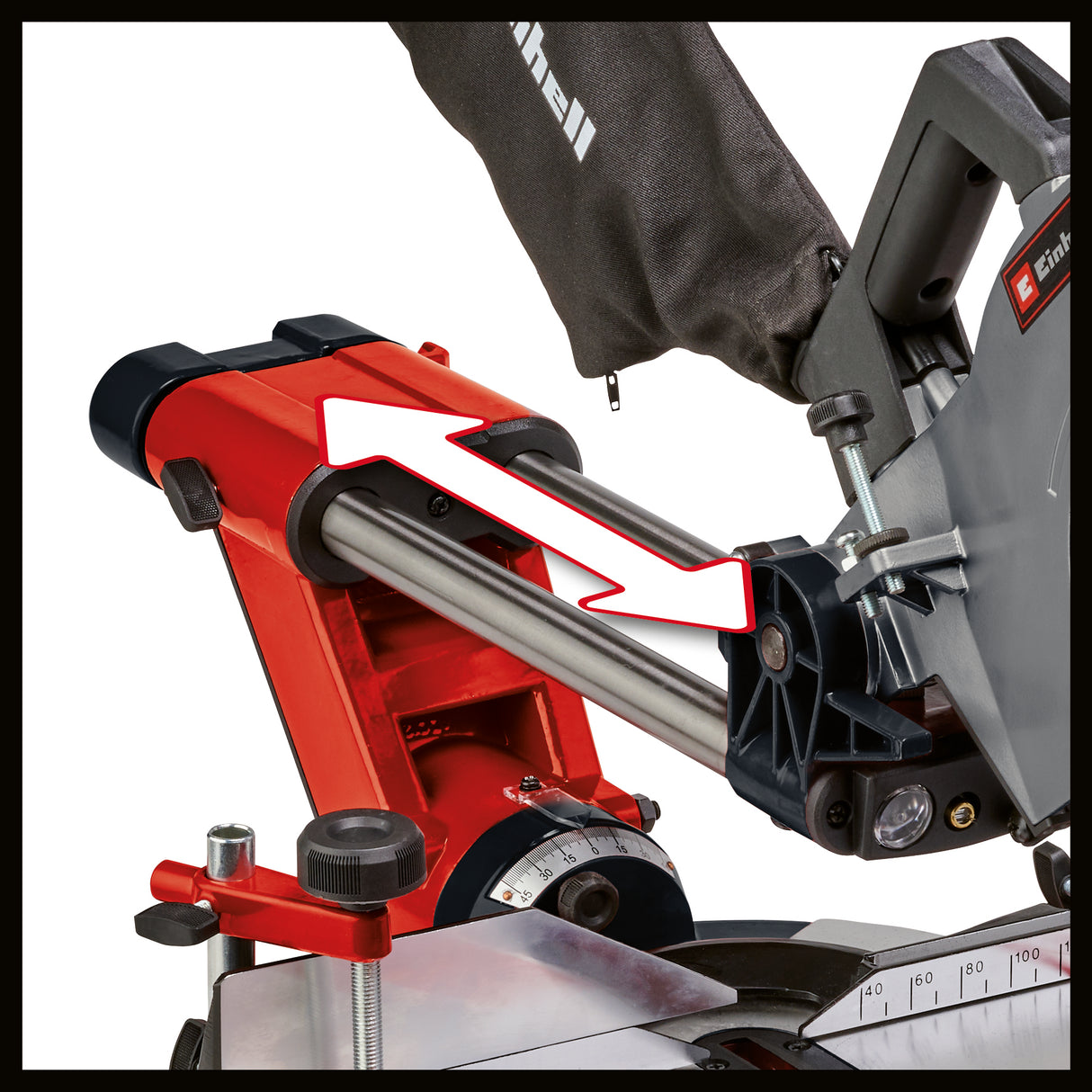 Einhell TE-SM 2534 körfűrész (1800W, 5100 1/perc, maximális vágási szélesség 340mm, maximális vágási magasság 90mm, lágyindítás, HM fűrészlappal együtt)
