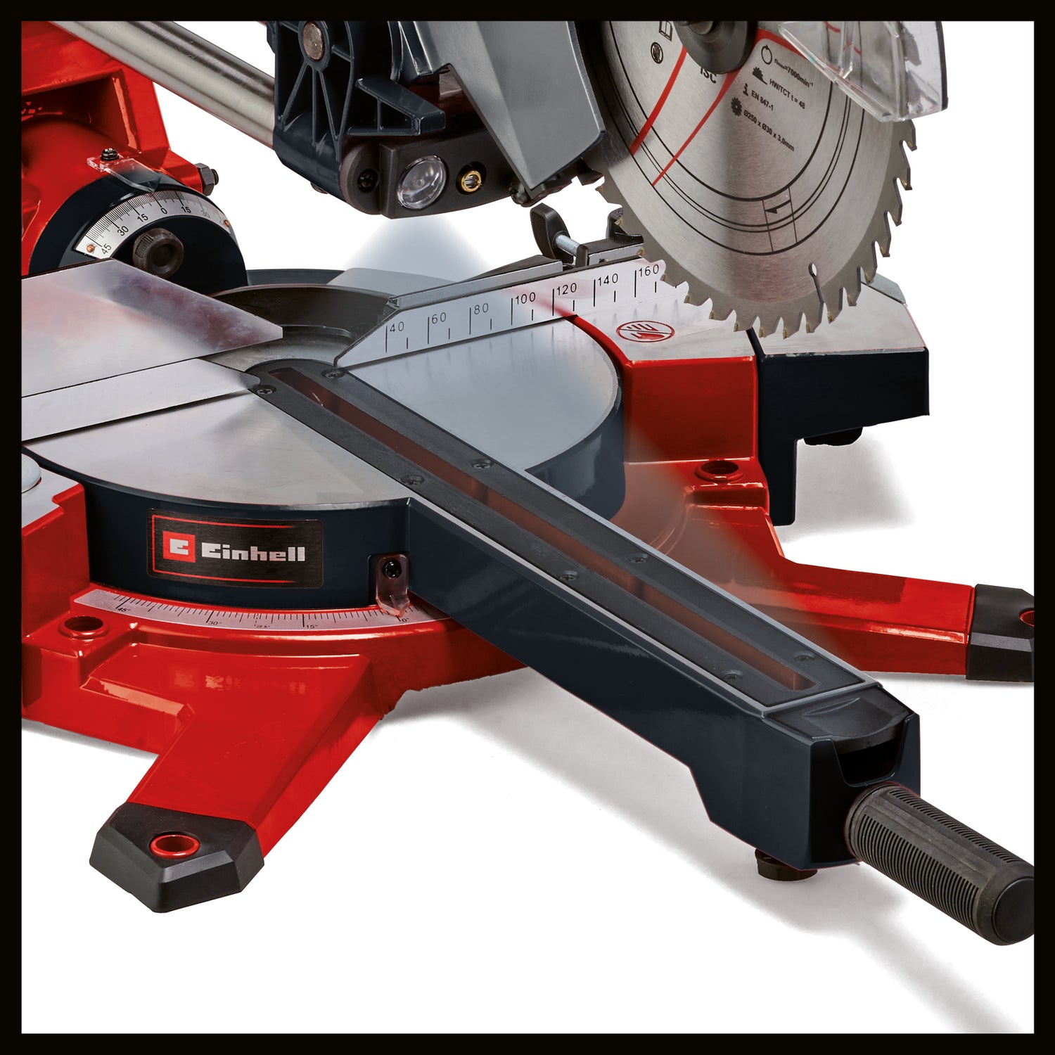Einhell TE-SM 2534 körfűrész (1800W, 5100 1/perc, maximális vágási szélesség 340mm, maximális vágási magasság 90mm, lágyindítás, HM fűrészlappal együtt)