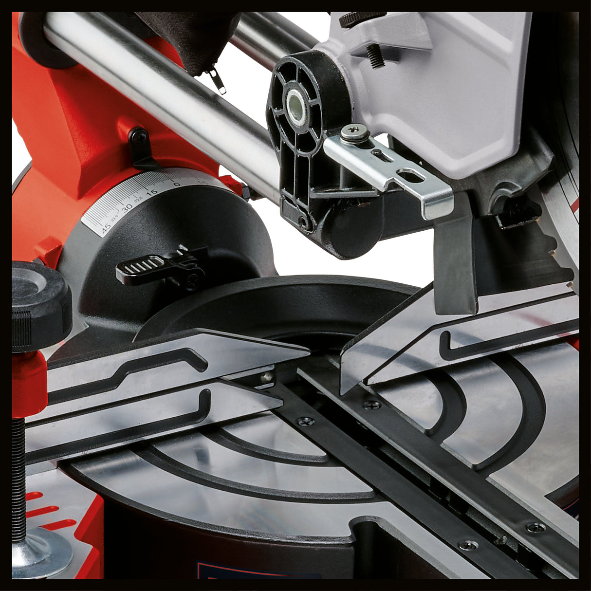 Einhell TE-SM 10 L Dual körfűrész, 2100 W, fűrészlap Ø 254 mm, vágási szélesség 305 mm, vágási mélység 85 mm, lézer vágóvonallal, mindkét oldalon dönthető fűrészfej