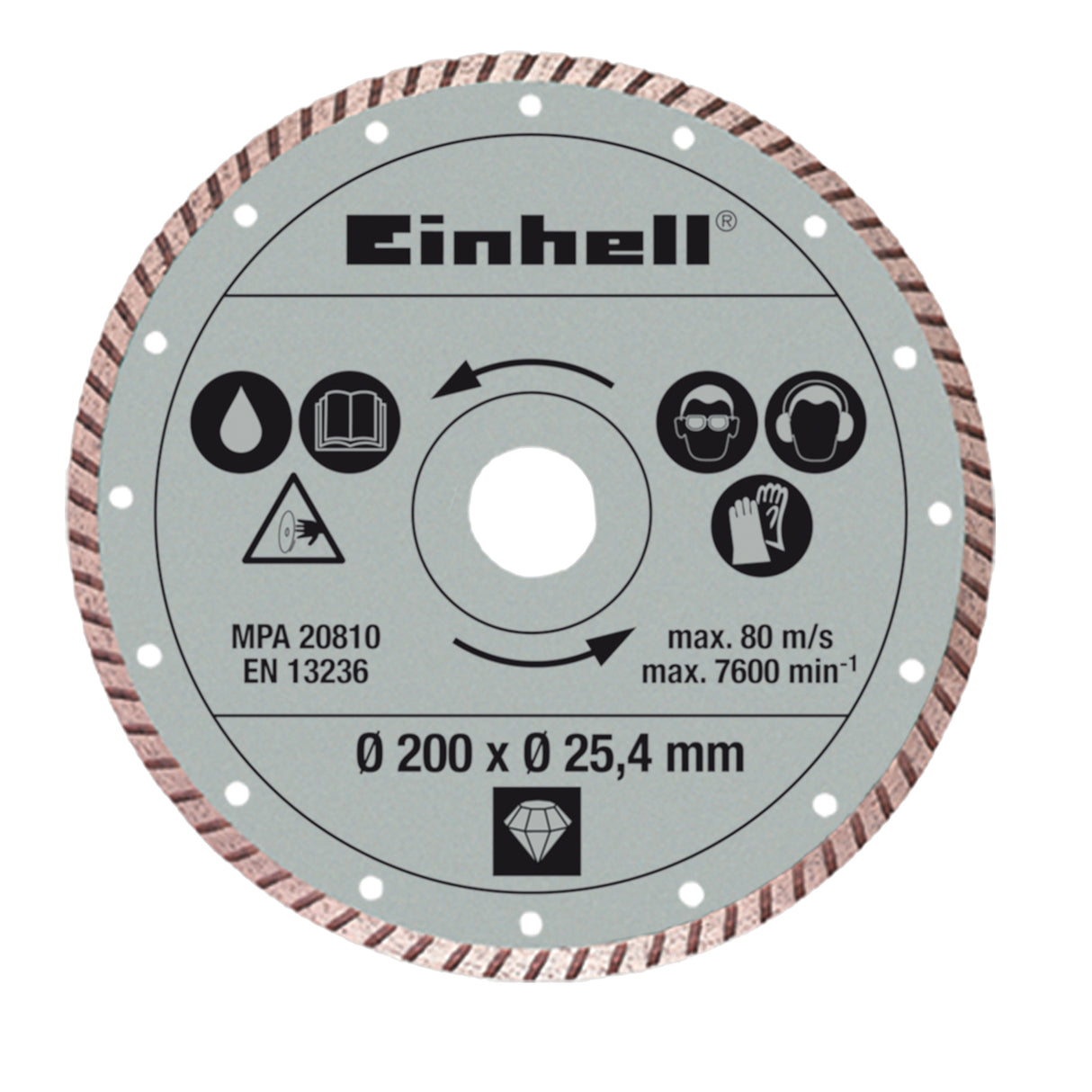 Einhell PT-Z-70 átmérőjű fúrófej, 200x25,4 mm, kerek.