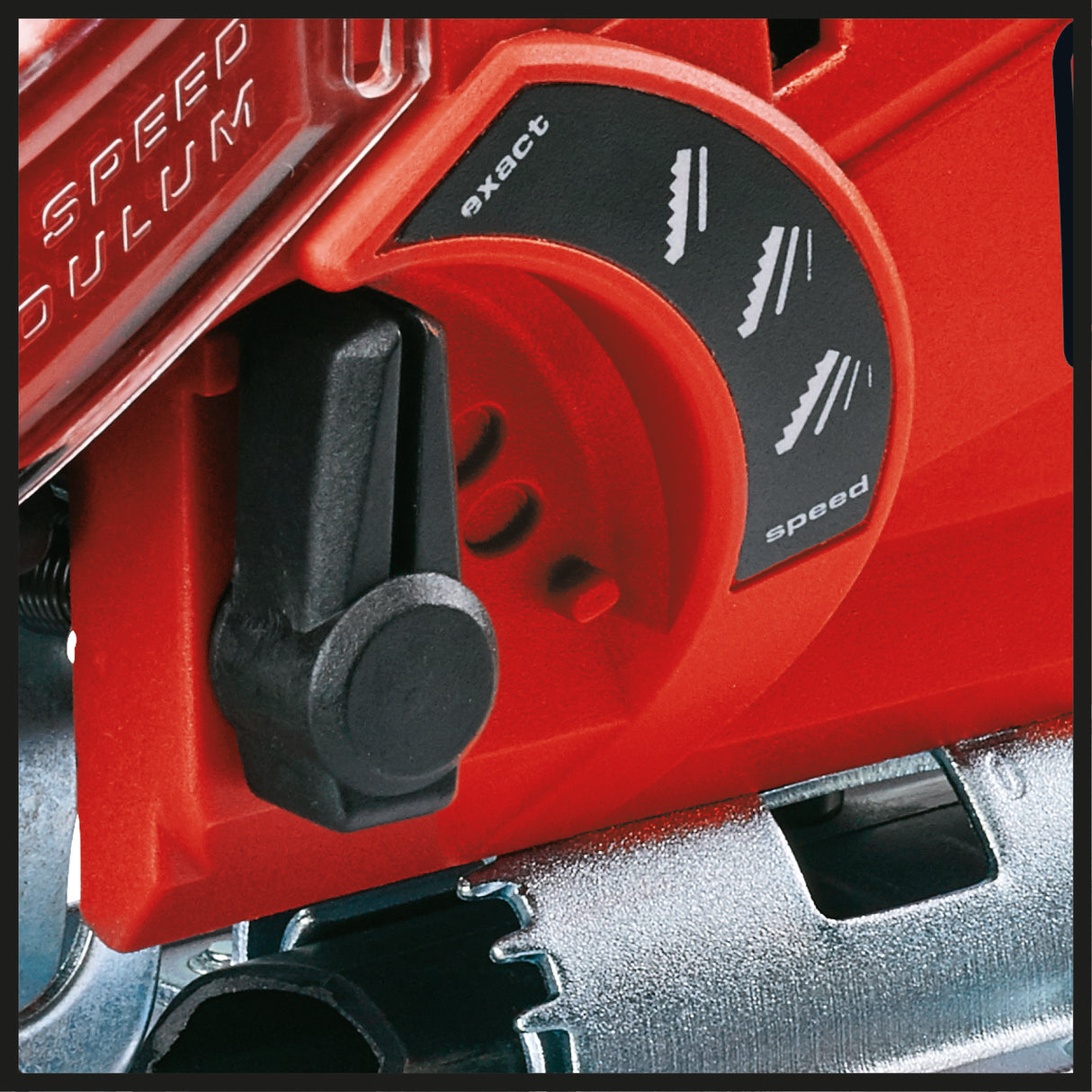 Fierastrau pendular Einhell TC-JS 85, 620 W, cursa 20 mm, adancime de taiere in lemn 85 mm, adancime de taiere in otel 8 mm, max. 3000 rpm, functie de suflare praf, oprire paralela