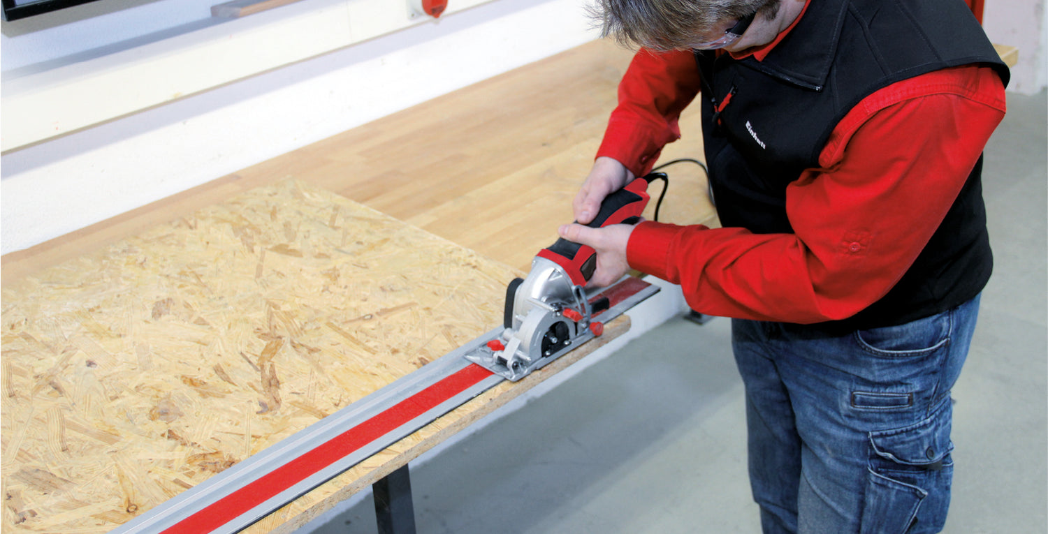 Einhell TC-CS 860/1 Kit - Körfűrész, 450 W, 85x10 mm, műanyag koffer, tartozékok