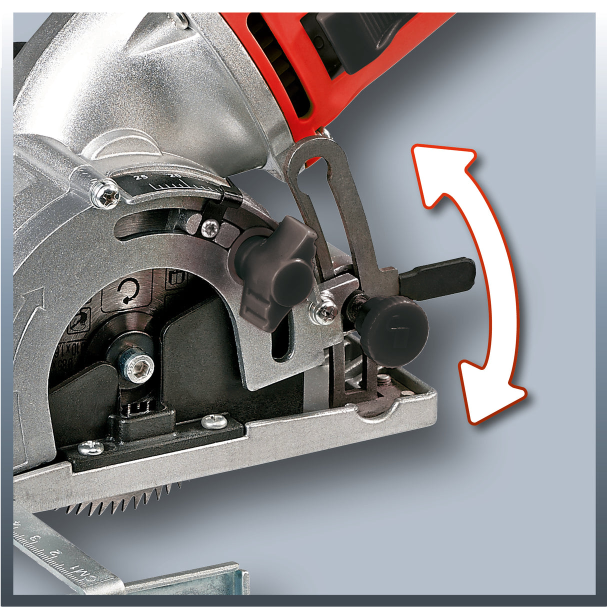 Einhell TC-CS 860/1 Kit - Körfűrész, 450 W, 85x10 mm, műanyag koffer, tartozékok