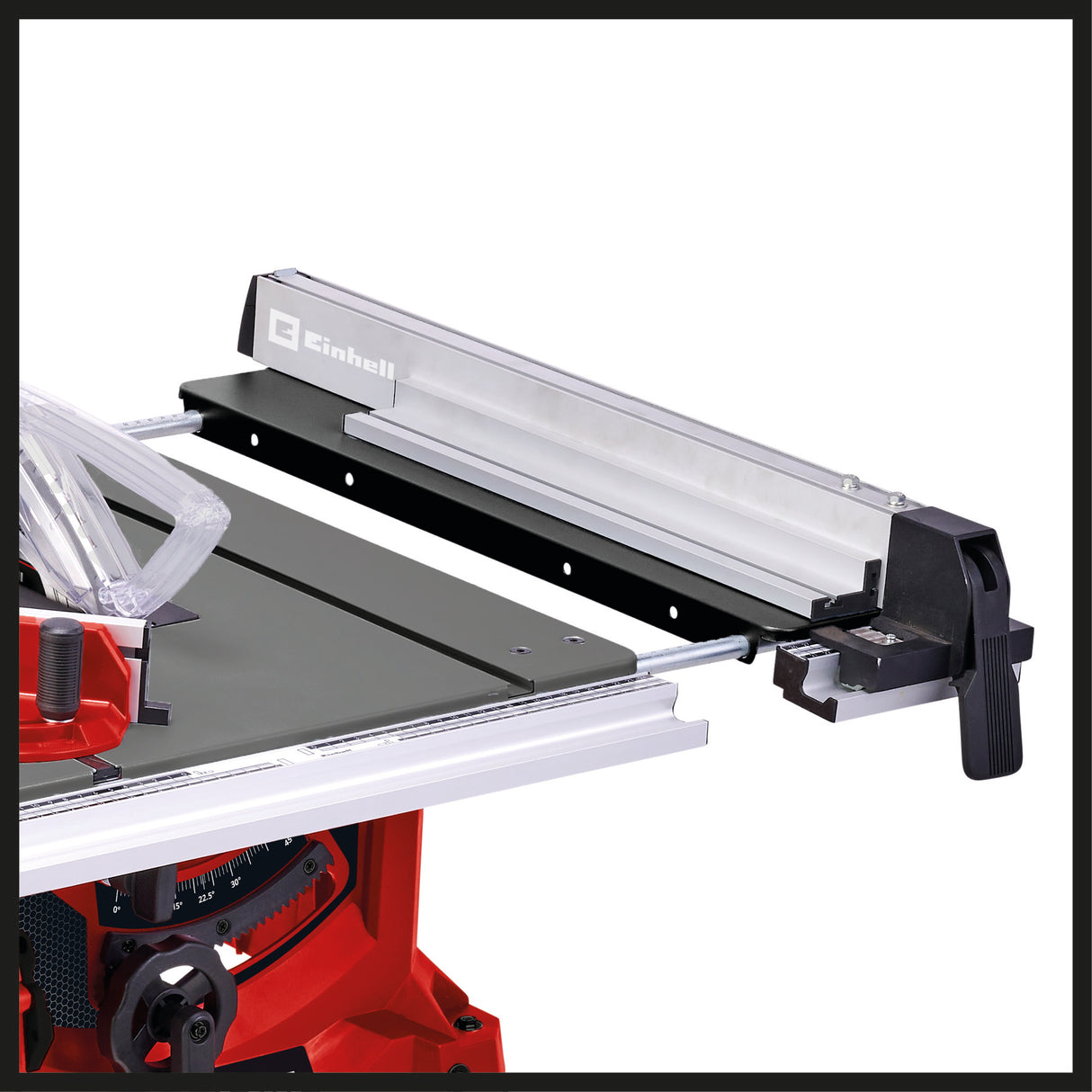 Einhell TC-TS 2225 U asztali körfűrész, 2200 W, vágási magasság 80 mm, fűrészlap Ø 254 mm, asztalhosszabbító, szögütköző, párhuzamos ütköző, tolórúd, alapkeret